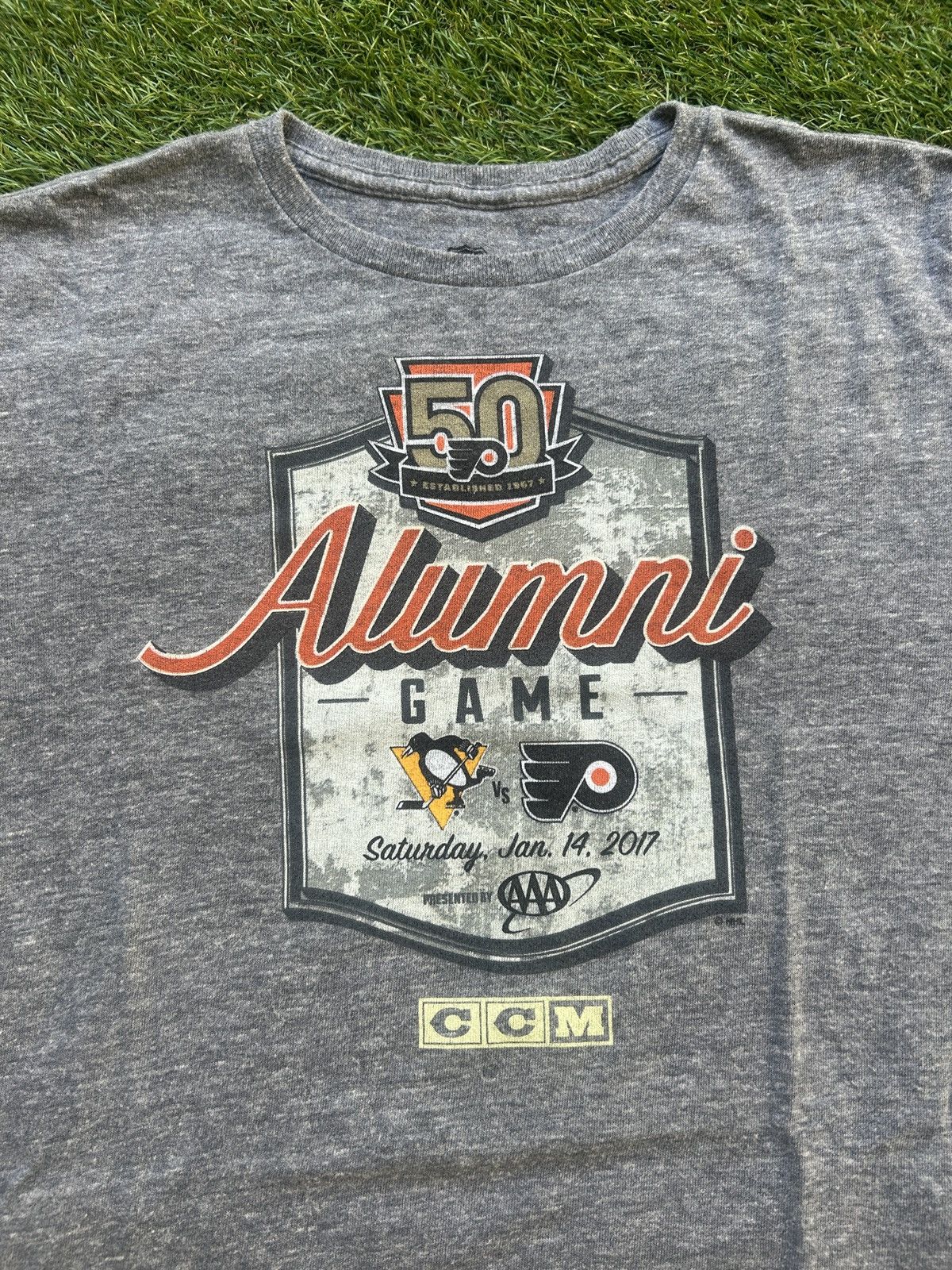 Ccm Philadelphia Flyers vs Penguins Alumni Game T-Shirt Size US L / EU 52-54 / 3 - 2 Thumbnail