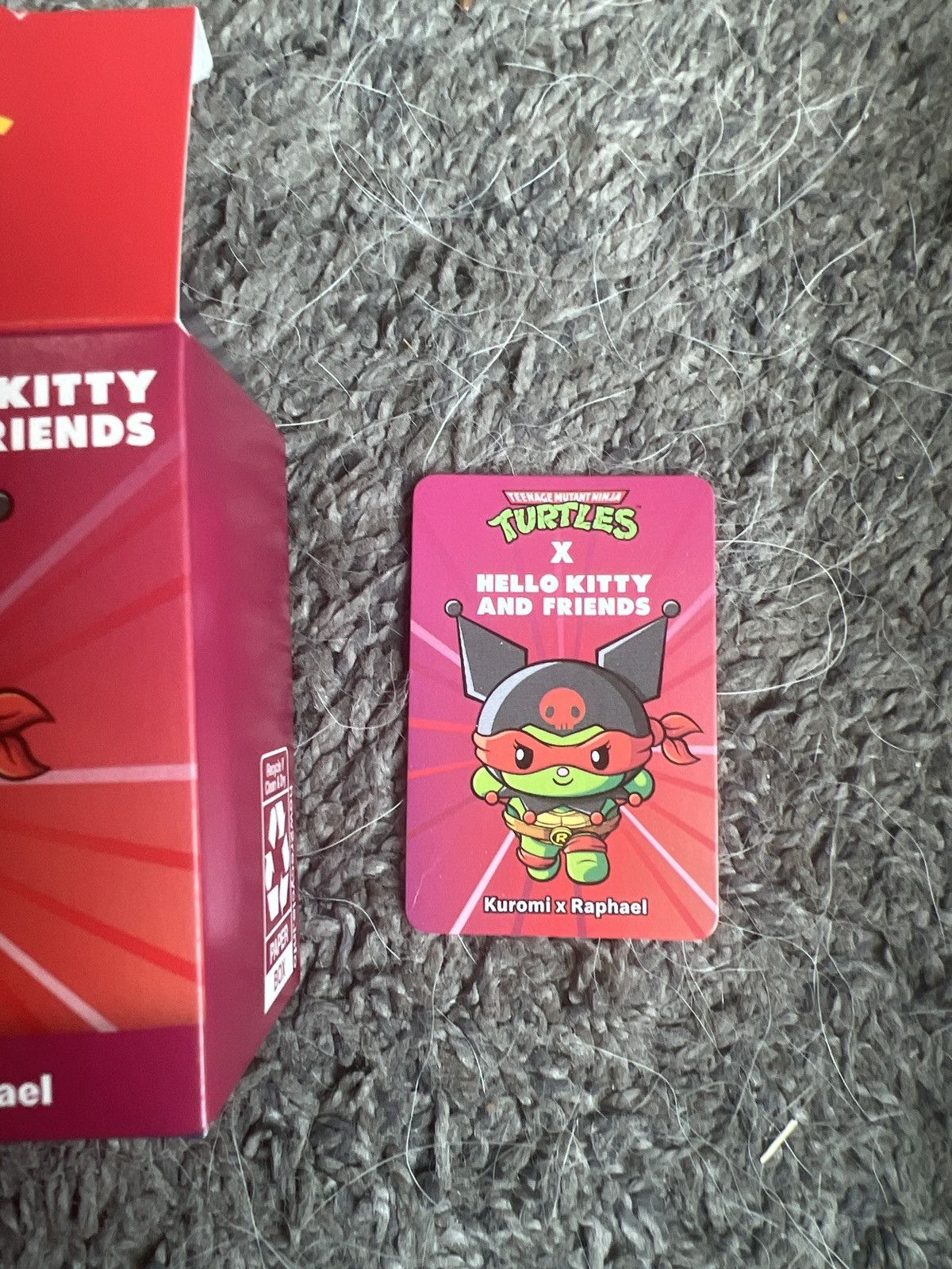 Nickelodeon TMNT X Hello Kitty And Friends Kuromi X Raphael Size ONE SIZE - 4 Thumbnail