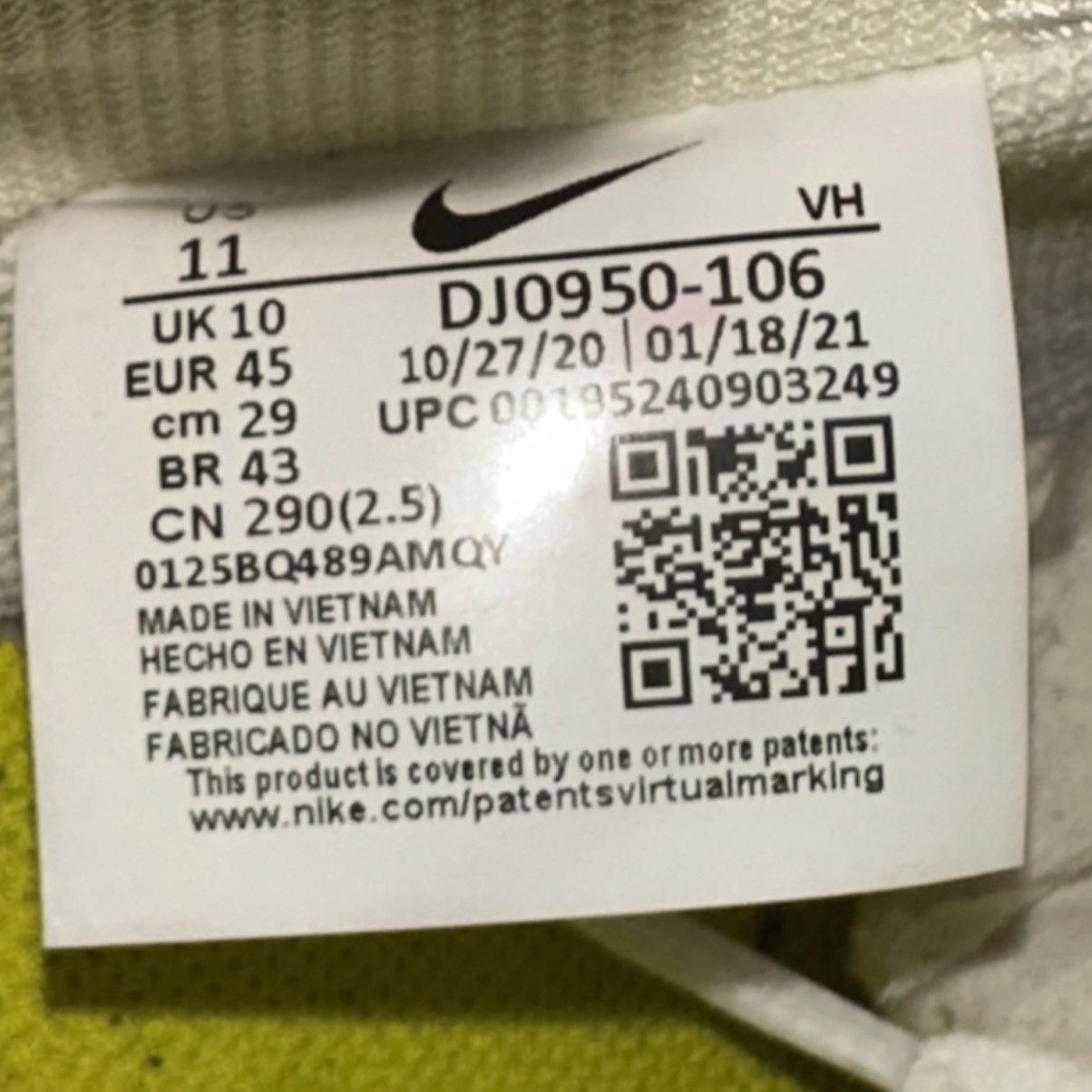 Nike × Off-White Size 11 - Nike Off-White x Dunk Low Lot 14 of 50 Size US 11 / EU 44 - 6 Thumbnail