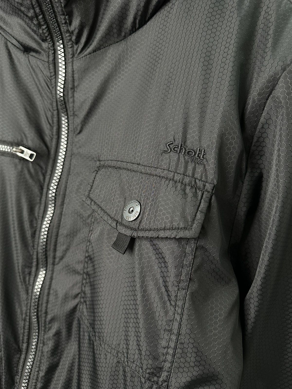 Schott SCHOTT Reversible Multipocket Quilted Hooded Jacket Size US XXL / EU 58 / 5 - 11 Thumbnail