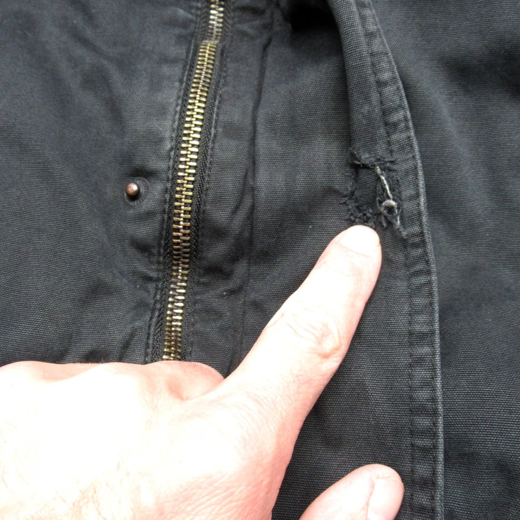 Levi's Levi's Jacket Mens M Black Sherpa Lined Full Zip Pockets Military Jacket Canvas Cotton Vintage? No Size US M / EU 48-50 / 2 - 6 Thumbnail