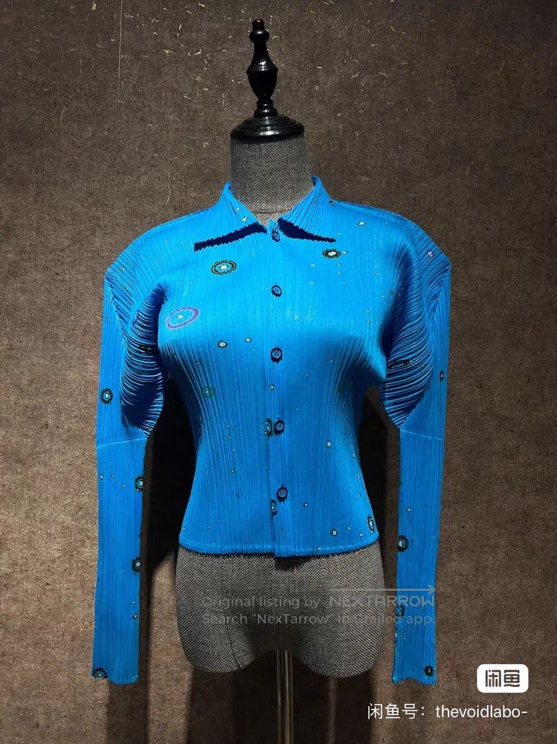 Issey Miyake Issey Miyake Blue Jacket Size L / US 10 / IT 46 - 9 Thumbnail