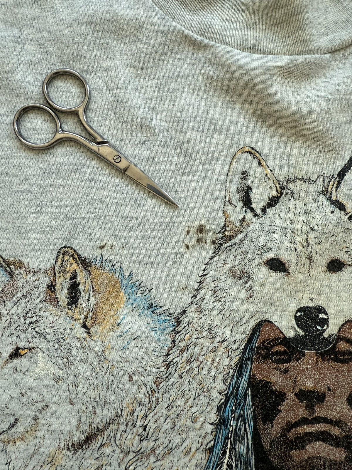 Other Vintage Spirit Brothers Bear Wolf Bobcat Native Shirt Size US XXL / EU 58 / 5 - 6 Thumbnail
