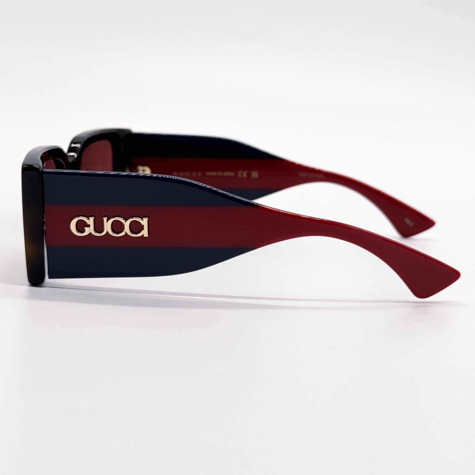 Gucci NEW GUCCI GG1860S 002 HAVANA BLUE RED UNISEX SUNGLASSES GUCC Size ONE SIZE - 8 Thumbnail