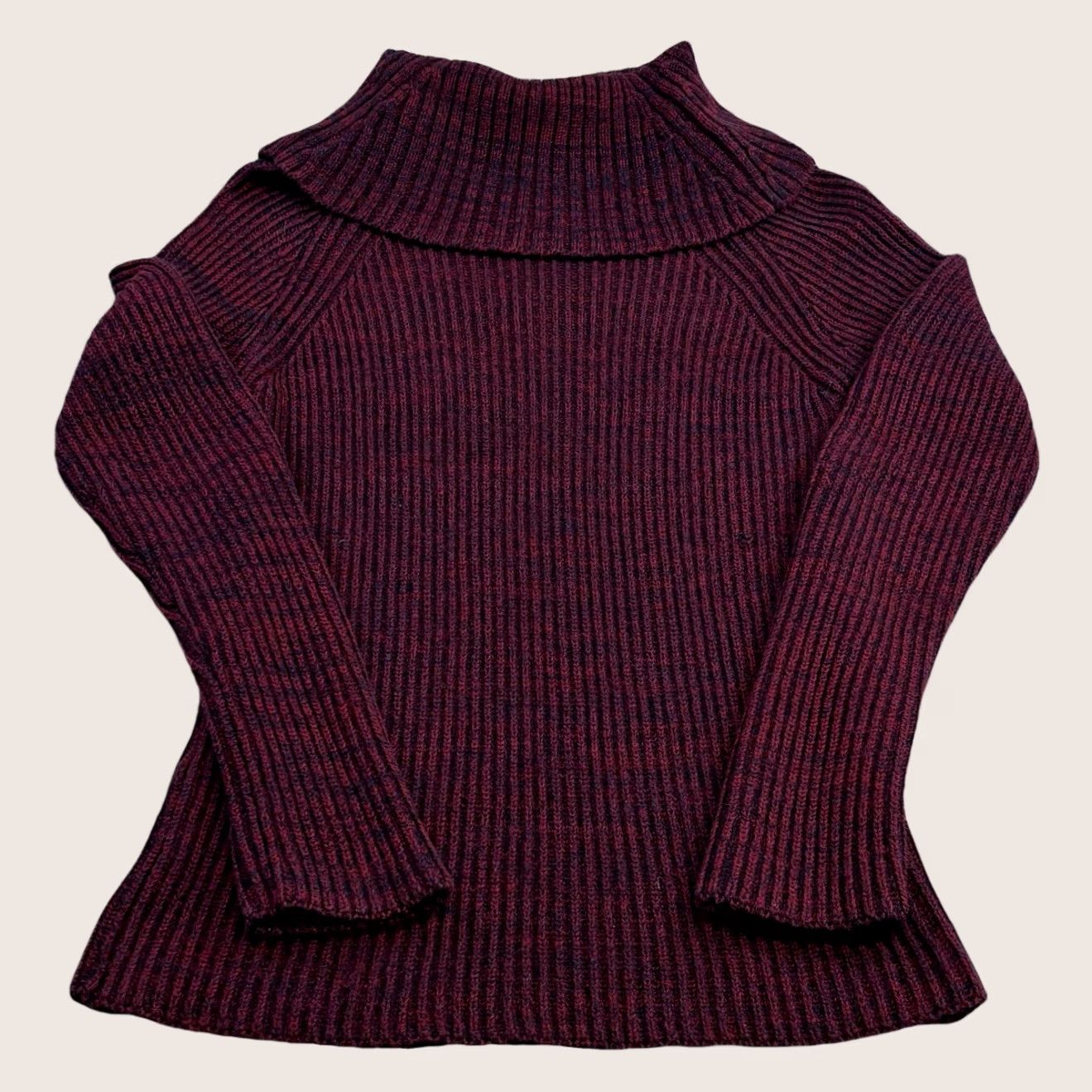 Musto Musto roll neck jumper UK10 burgundy ribbed women’s elbow patches pullover Size L / US 10 / IT 46 - 1 Thumbnail