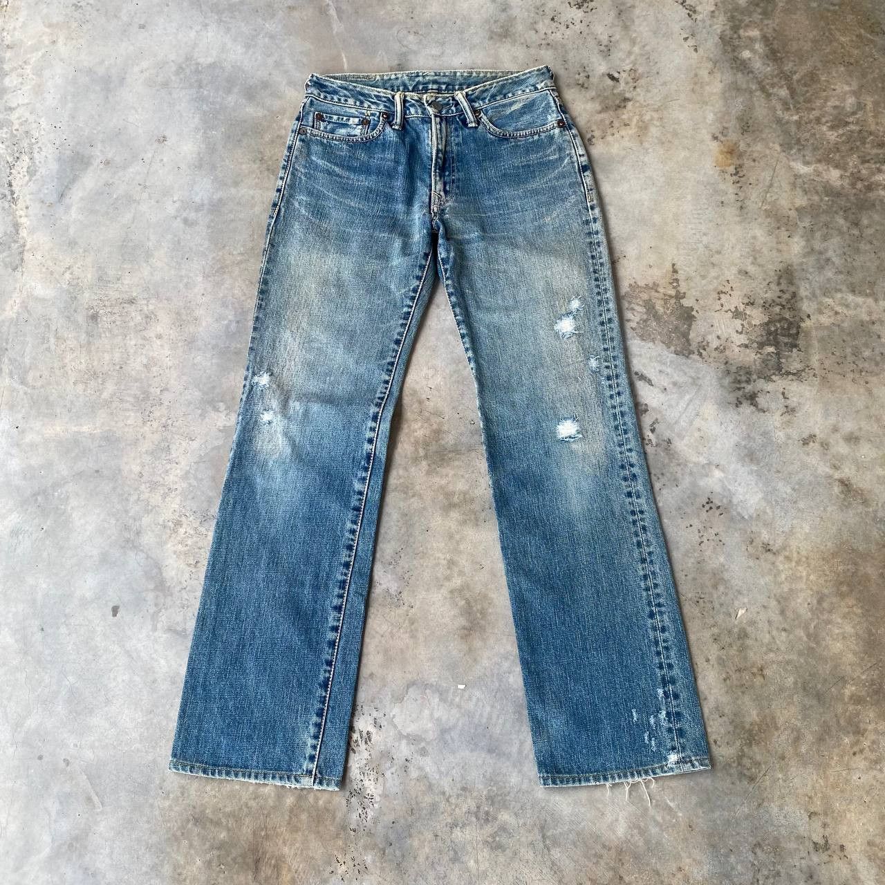 45rpm VINTAGE 45RPM DISTRESSED DENIM W28X29" Size US 28 / EU 44 - 11 Thumbnail