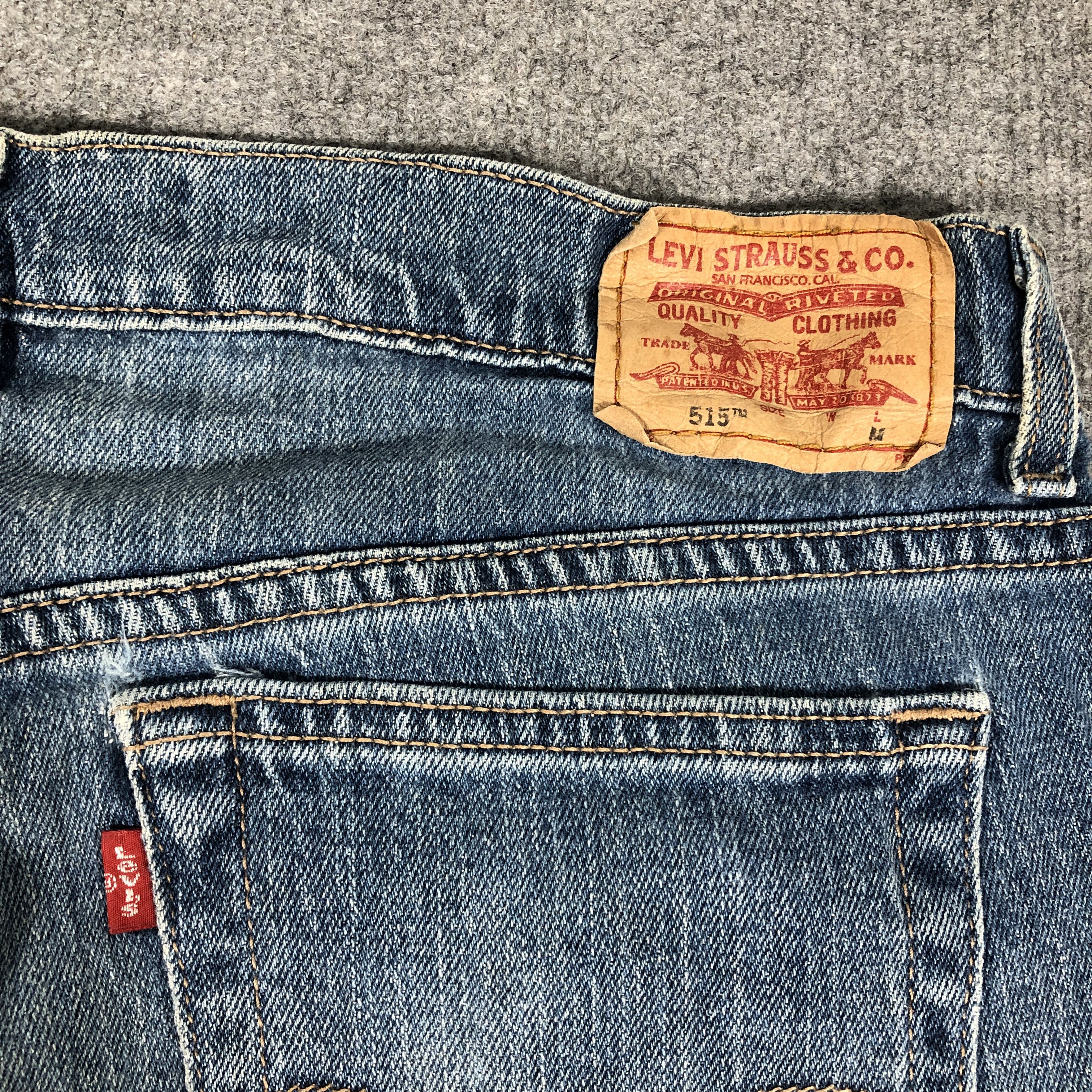 Levi's × Vintage Womens Vintage Levis 515 Jeans Boot Cut Flare L1097W Size 35" - 8 Thumbnail
