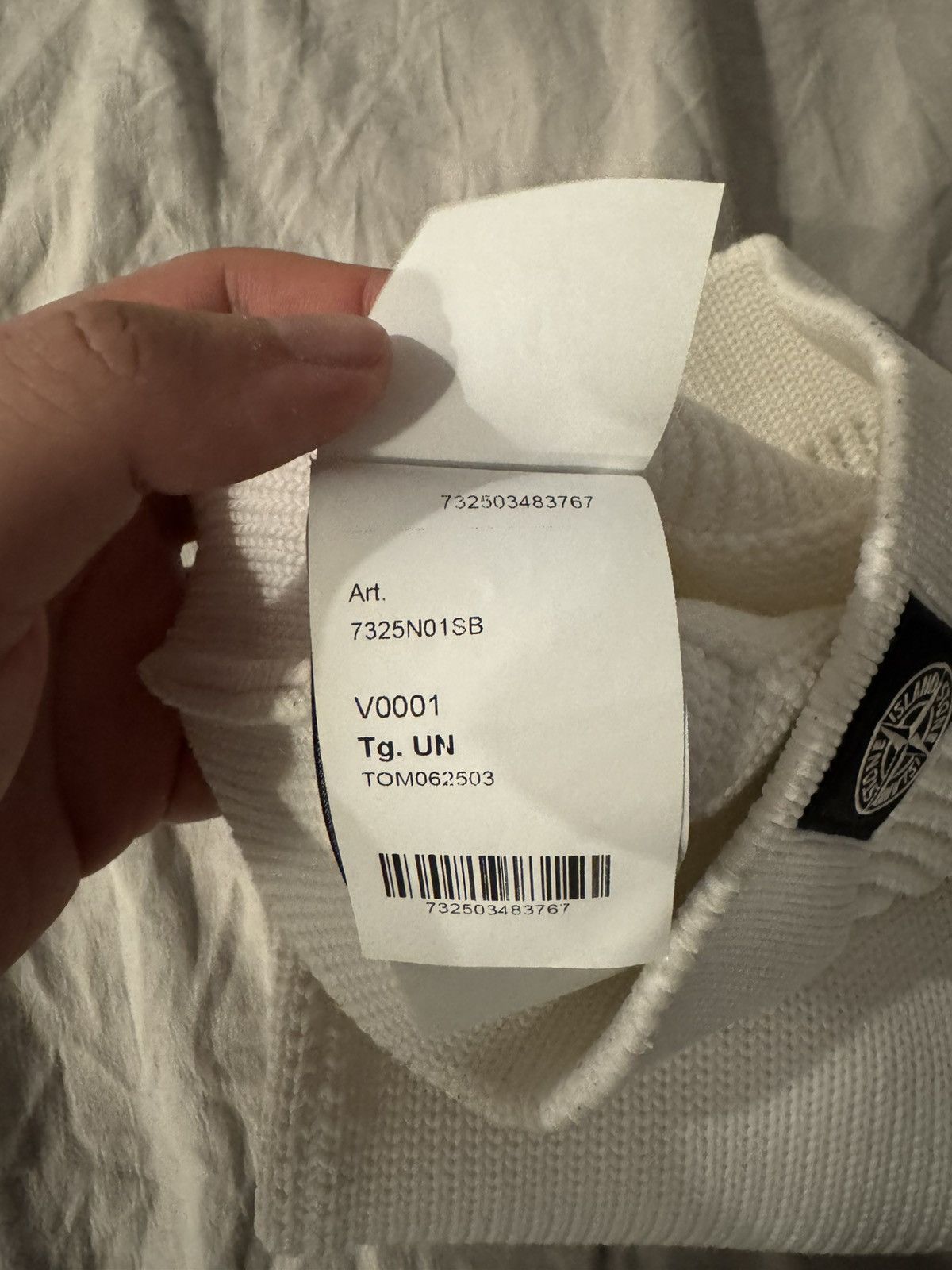 Stone Island × Supreme Supreme Stone Island Balaclava 3M Glow Knit White Size ONE SIZE - 9 Thumbnail