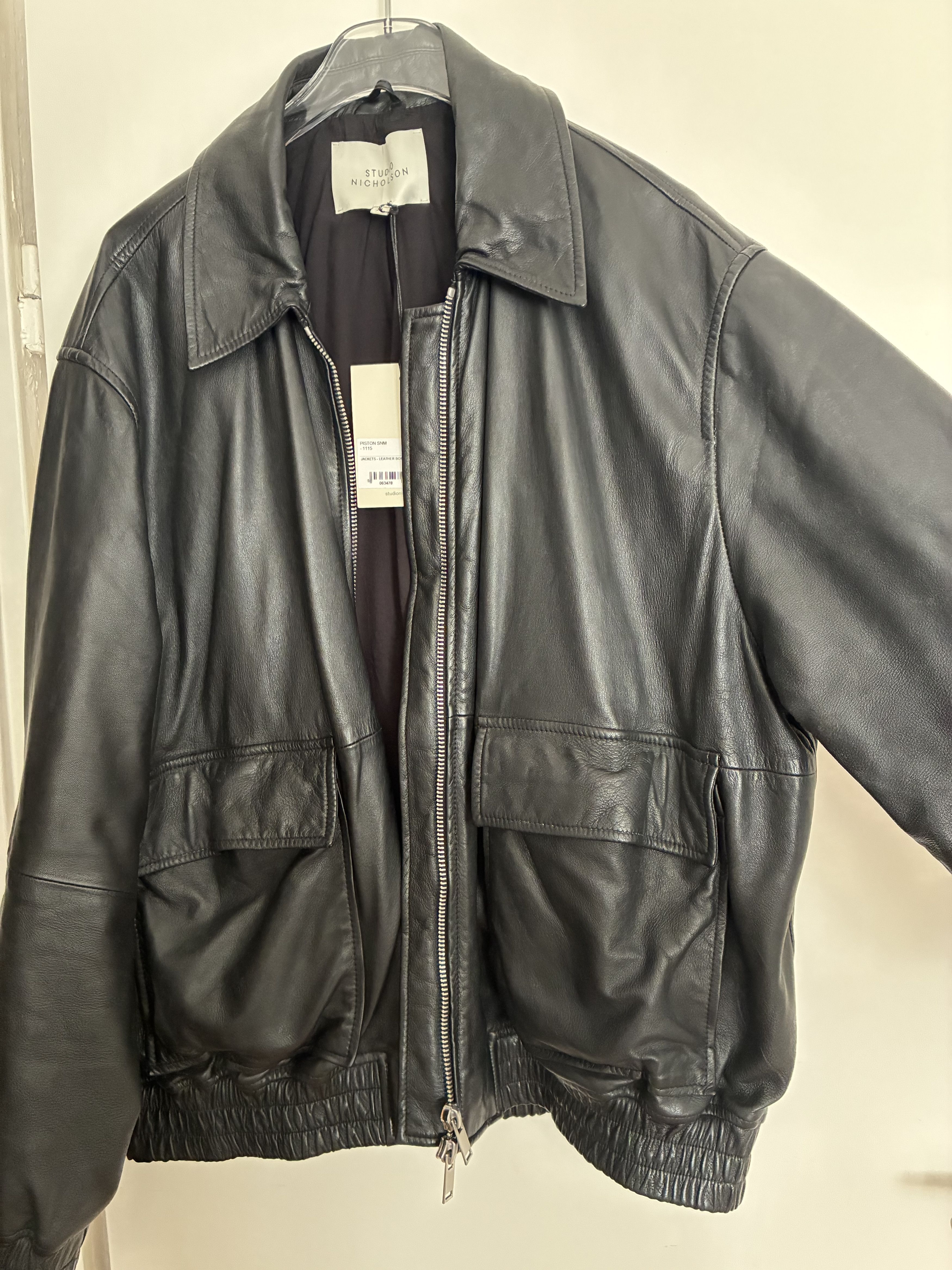 Studio Nicholson Piston Leather Jacket Size US XL / EU 56 / 4 - 3 Thumbnail