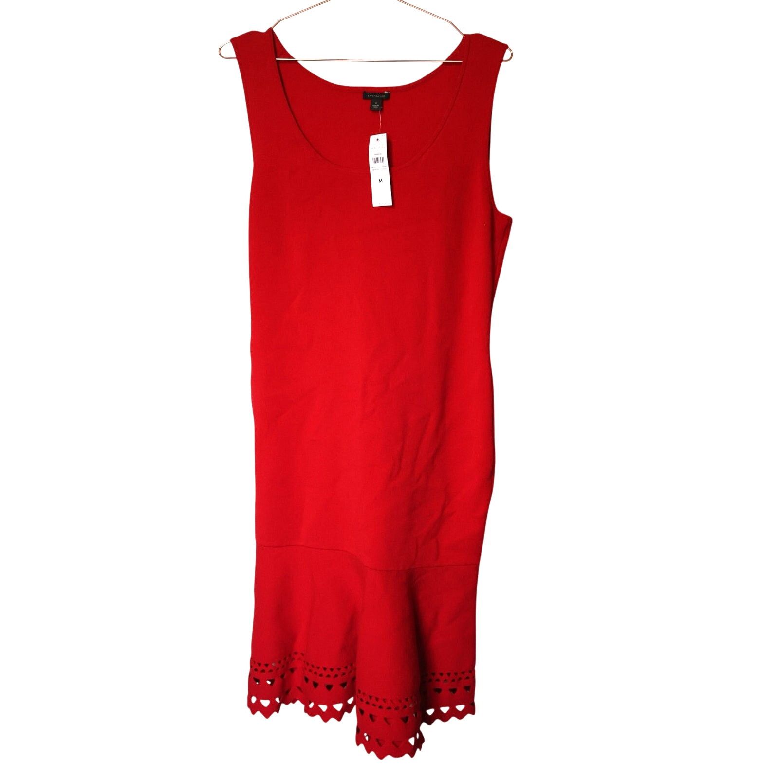 Ann Taylor Ann Taylor Knit Sweater Dress - Size Medium - Red - NWT Size M / US 6-8 / IT 42-44 - 1 Thumbnail