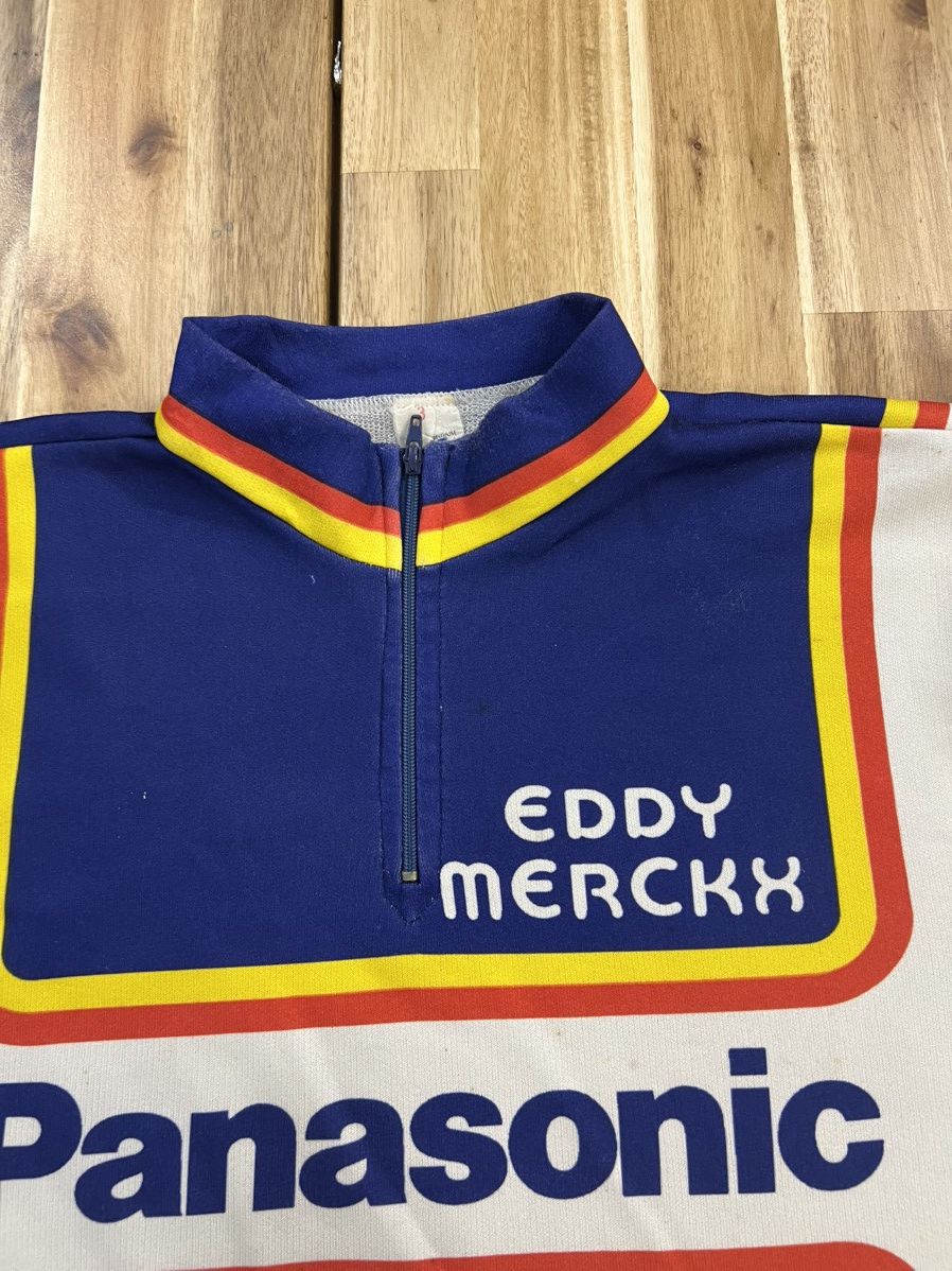 Vintage Vintage 80’s Eddy Merckx Panasonic Cycling Jersey Size US M / EU 48-50 / 2 - 2 Thumbnail
