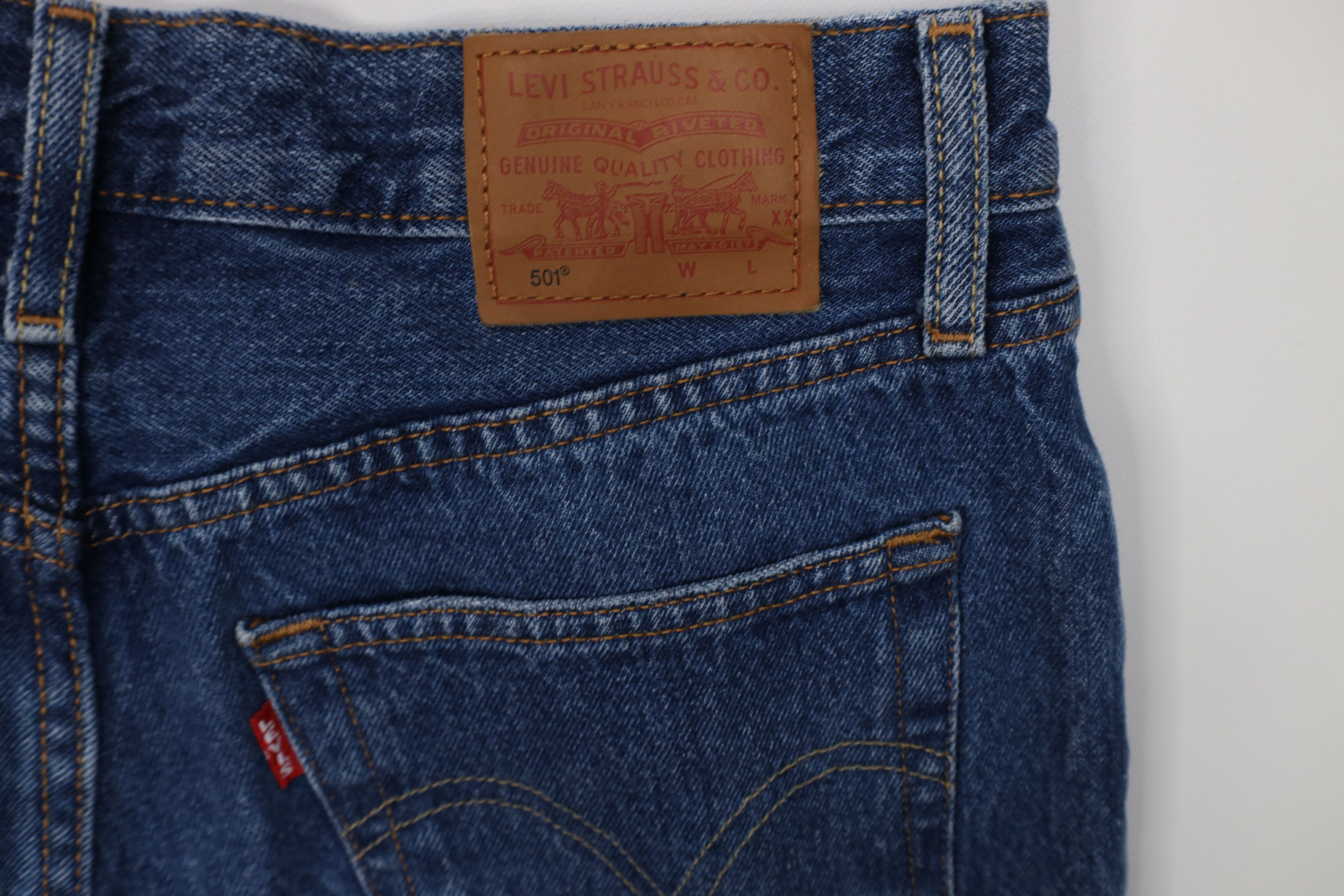 Levi's Vintage Y2K Levis 505 Premium Fly Regular Fit Denim Jeans Size 29" - 12 Thumbnail