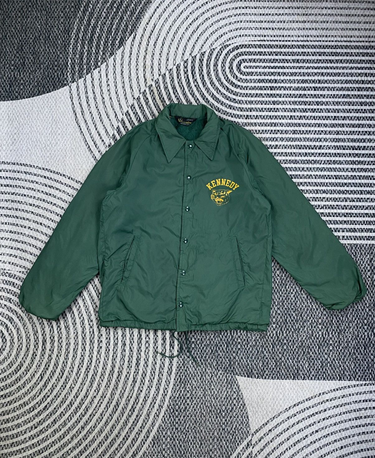 Champion 🔥Vintage 70s Champion Kennedy Tiger Embroidered Coach Jacket Size US M / EU 48-50 / 2 - 1 Thumbnail