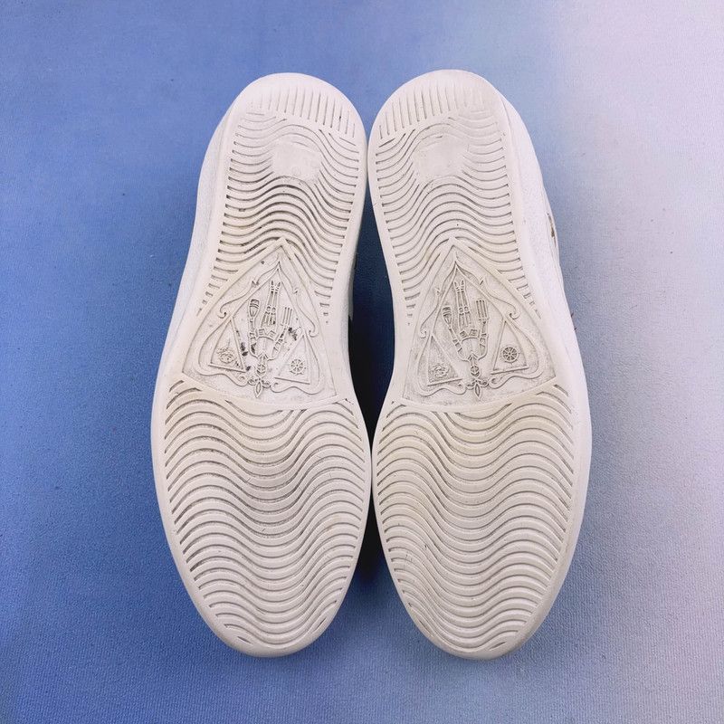 Gucci Gucci Ace Leather Embroidered Sneakers for Men Size US 10.5 / EU 43-44 - 4 Thumbnail