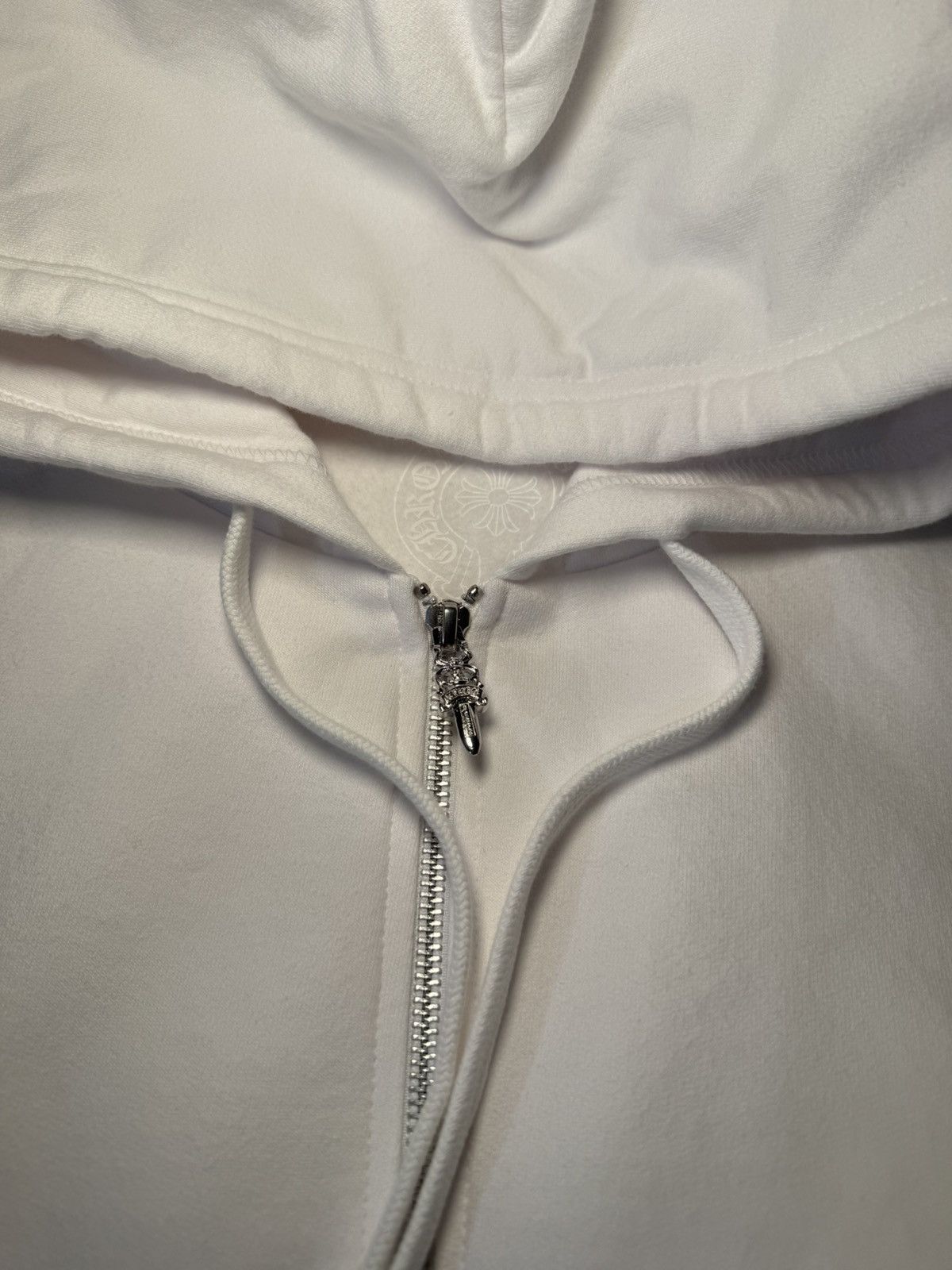 Chrome Hearts Chrome Hearts Zip Hoodie White Blue SZ Large Authentic FW25 Size US L / EU 52-54 / 3 - 3 Thumbnail