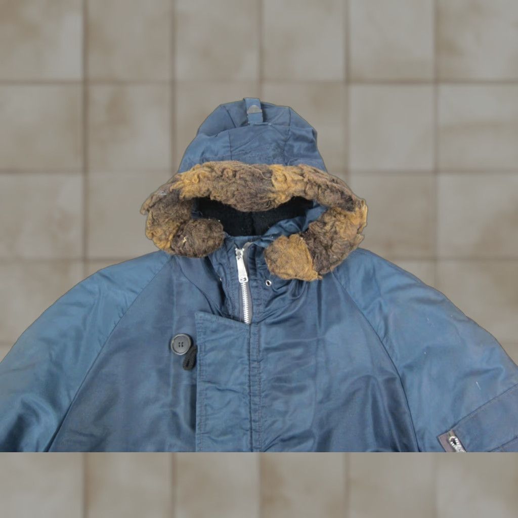 Vintage VINTAGE Parka Jacket Mens XL Blue Nylon Canvas Hood 90s Logo Workwear Winter Size US XL / EU 56 / 4 - 1 Thumbnail