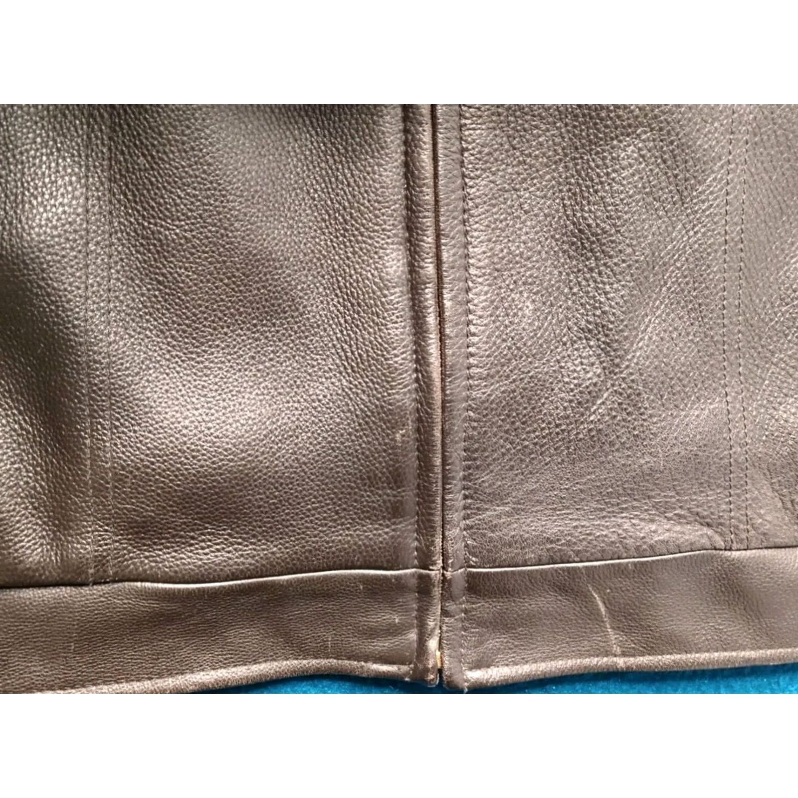 Eddie Bauer VINTAGE Eddie Bauer Leather Bomber Jacket Motorcycle Biker Zip Lined XL Tall Mens Size US XL / EU 56 / 4 - 7 Thumbnail