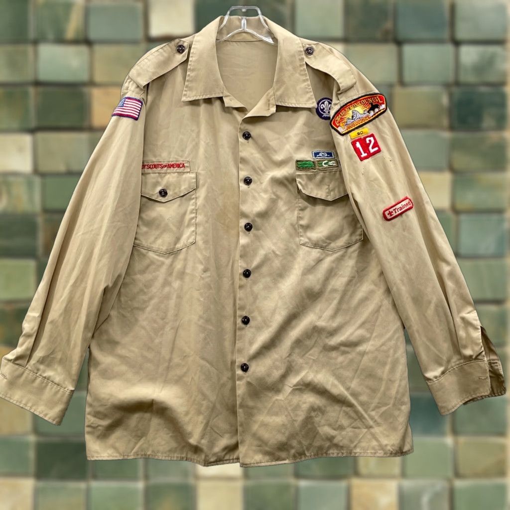 Vintage VINTAGE Boy Scouts of America Shirt Mens XL Brown Patches Embroidered BSA Gorp Size US XL / EU 56 / 4 - 1 Thumbnail