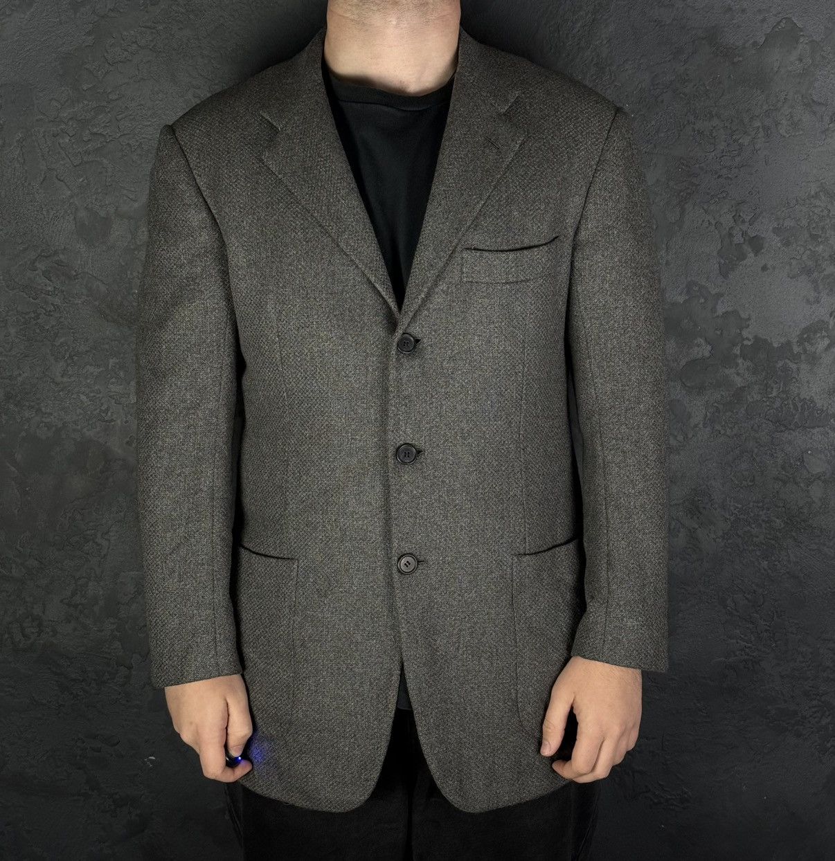 Kiton KITON Napoli Men’s Blazer Jacket 100% Cashmere Italy Size54 Size 54R - 2 Thumbnail