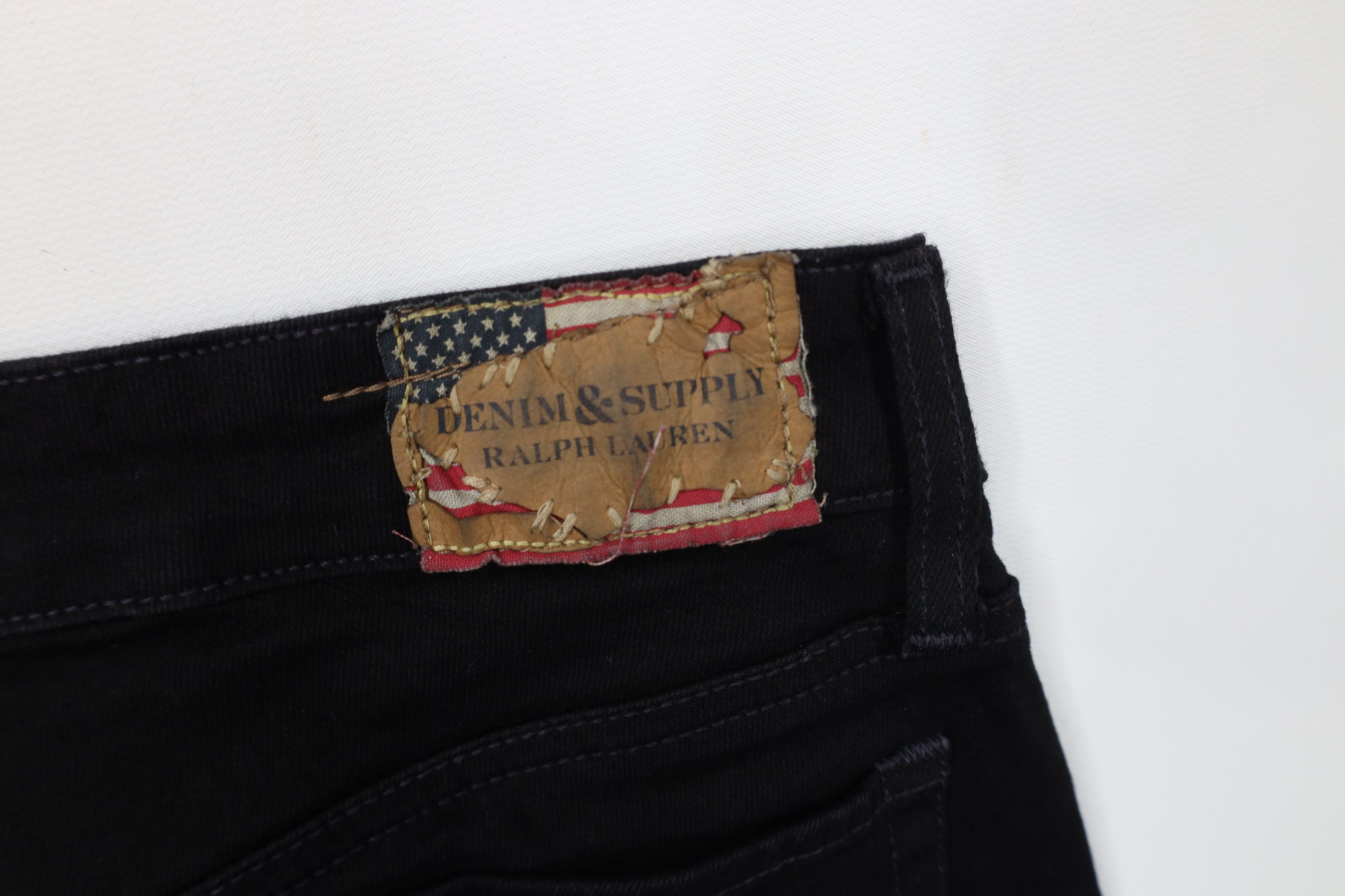 Ralph Lauren Vintage Y2K Ralph Lauren Denim Supply Skinny Leg Jeans Black Size 27" / US 4 / IT 40 - 13 Thumbnail