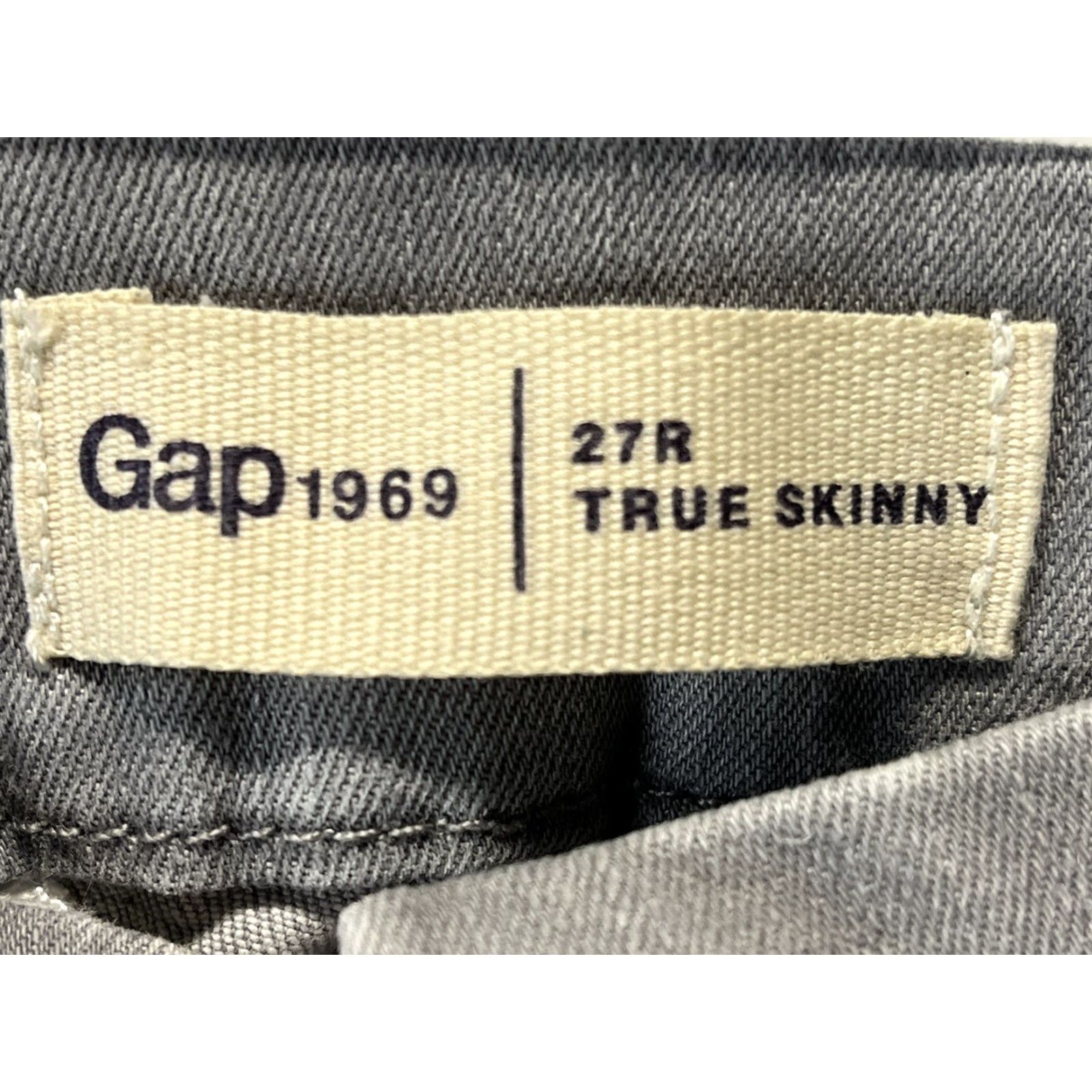 Gap Gap Womens 1969 Moto Jeans Sz 27 4 Gray GUC True Skinny 27 Regular Sz 27 Gray 1969 Moto Jeans True Skinny Gap Womens Size 27" / US 4 / IT 40 - 4 Thumbnail