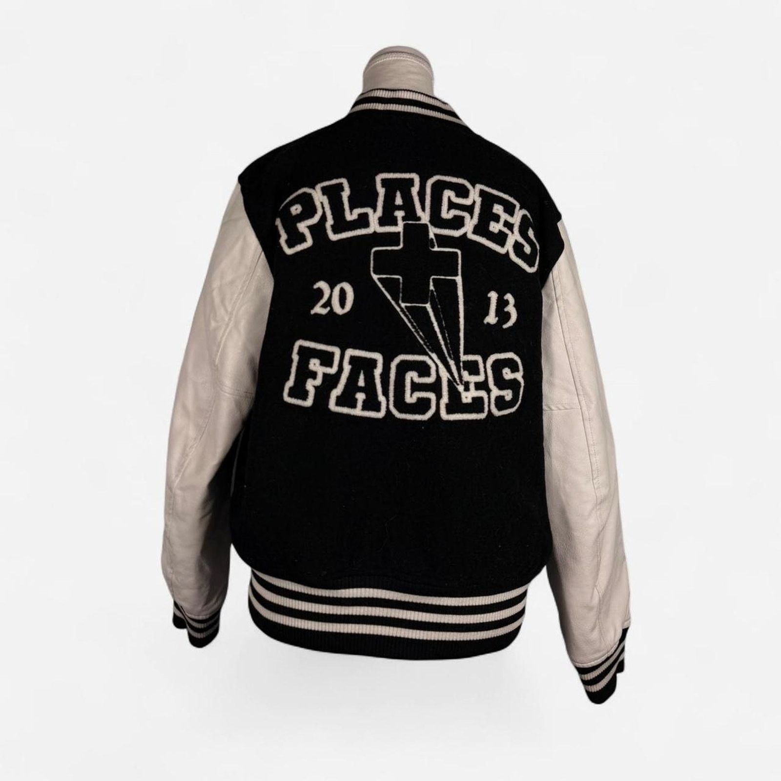 Places + Faces Black and white places and faces varsity jacket Size L / US 10 / IT 46 - 1 Thumbnail