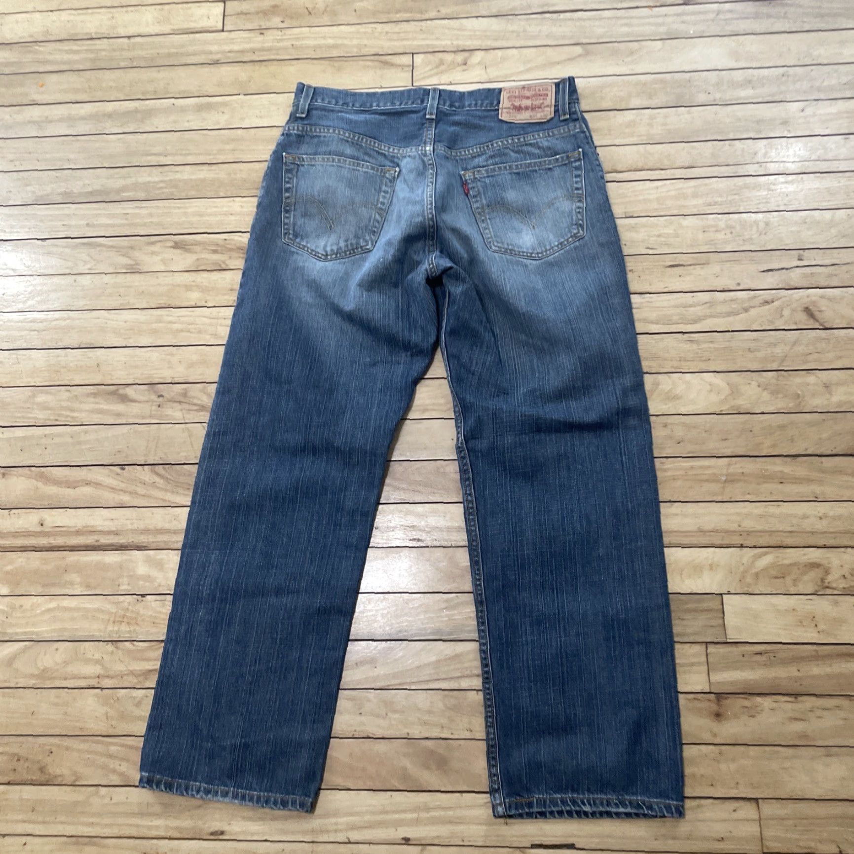 Levi's VINTAGE Levi's 559 Jeans Men 32x28 Relaxed Straight Blue Paint Grunge Y2k Denim 5-Pocket Classic Denim Blue Mens Size US 32 / EU 48 - 2 Thumbnail