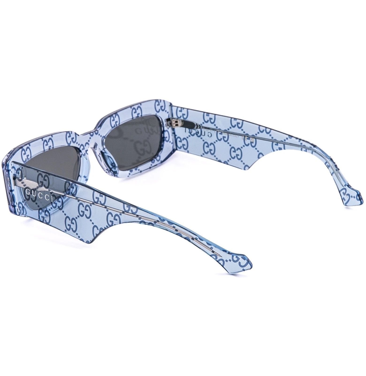 Gucci GUCCI 1426 Crystal Blue GG Print Logo Gg1426S Sunglasses 006 Size ONE SIZE - 3 Thumbnail