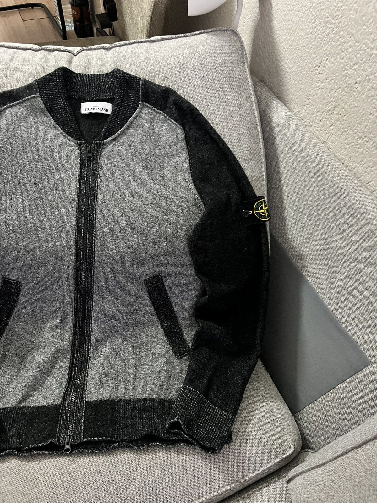 Stone Island Rare Stone Island Bomber Sweater Size US L / EU 52-54 / 3 - 3 Thumbnail