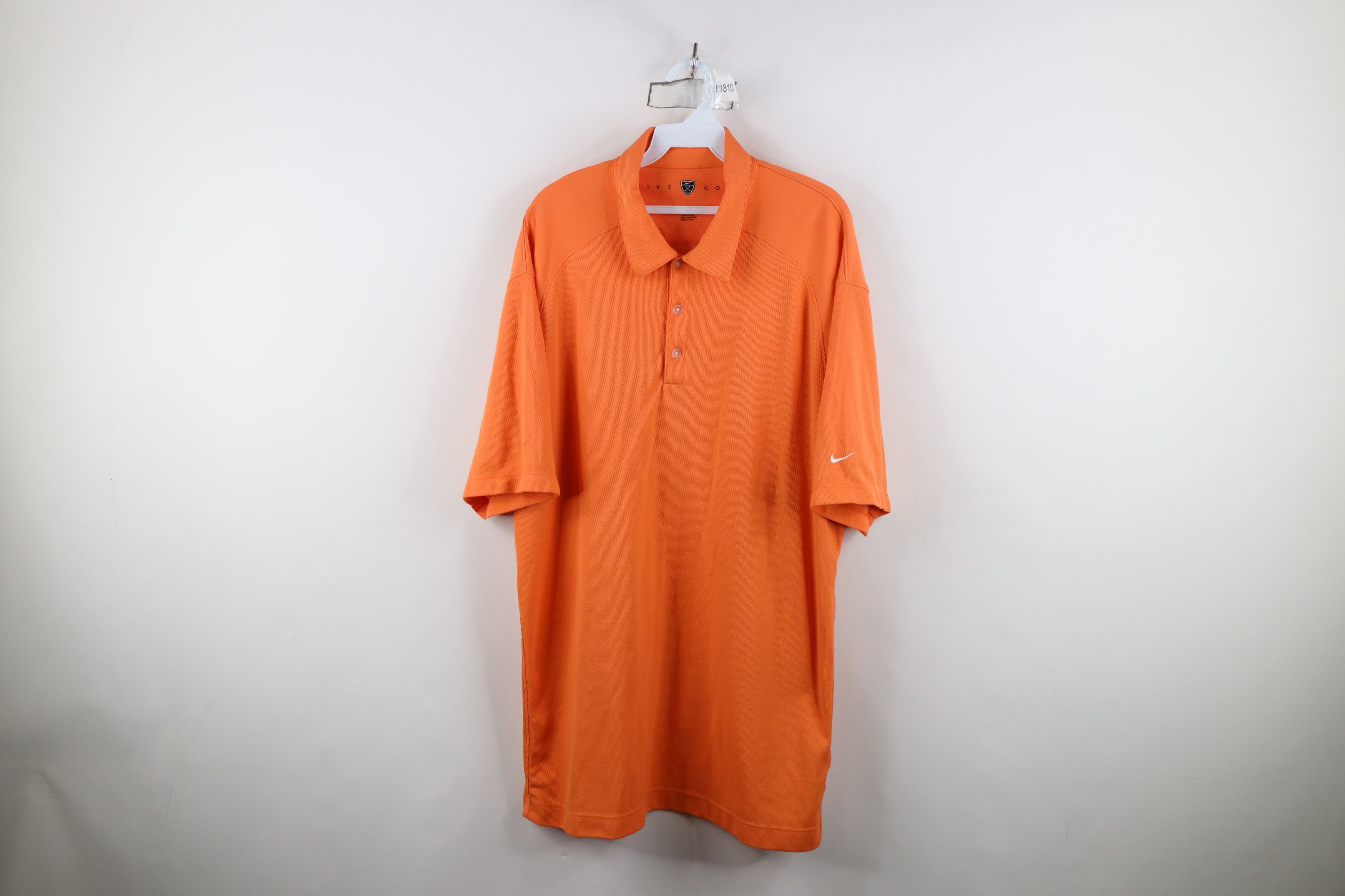 Nike Vintage Y2K Nike Golf Scott Mini Swoosh Thermal Knit Polo Size US XXL / EU 58 / 5 - 1 Thumbnail