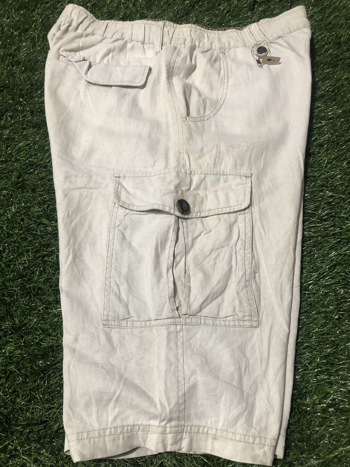 Hanes × Vintage VTG x HANES CARGO SHORT PANTS Size US 34 / EU 50 - 4 Thumbnail