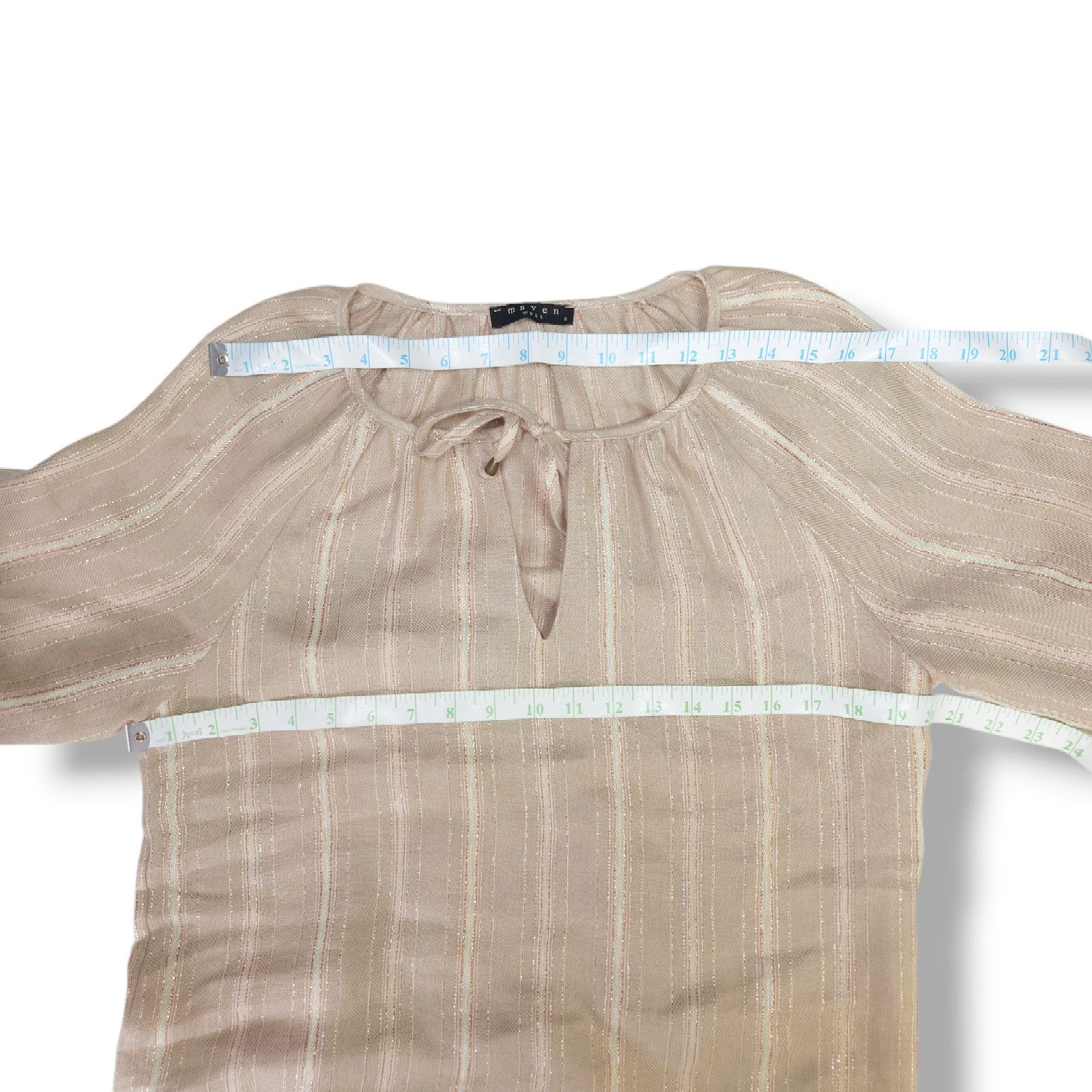 Other EUC Maven West Made in USA Linen Dress Sz S [2-4] Beige Gold Size S / US 4 / IT 40 - 8 Thumbnail