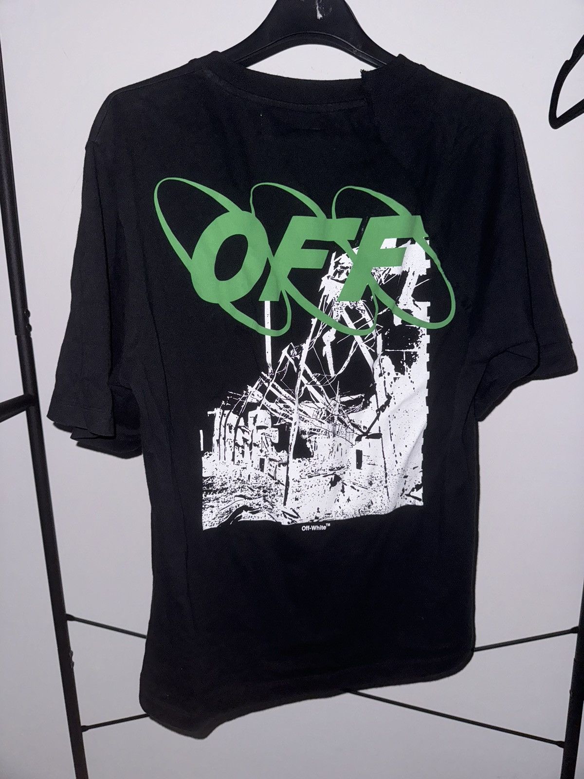 Tシャツ・カットソー OFF-WHITE Oversized Ruined Factory T-Shirt Black FW 19 2019 OFF-WHITE Oversized Ruined Factory T-Shirt Black FW 19 2019