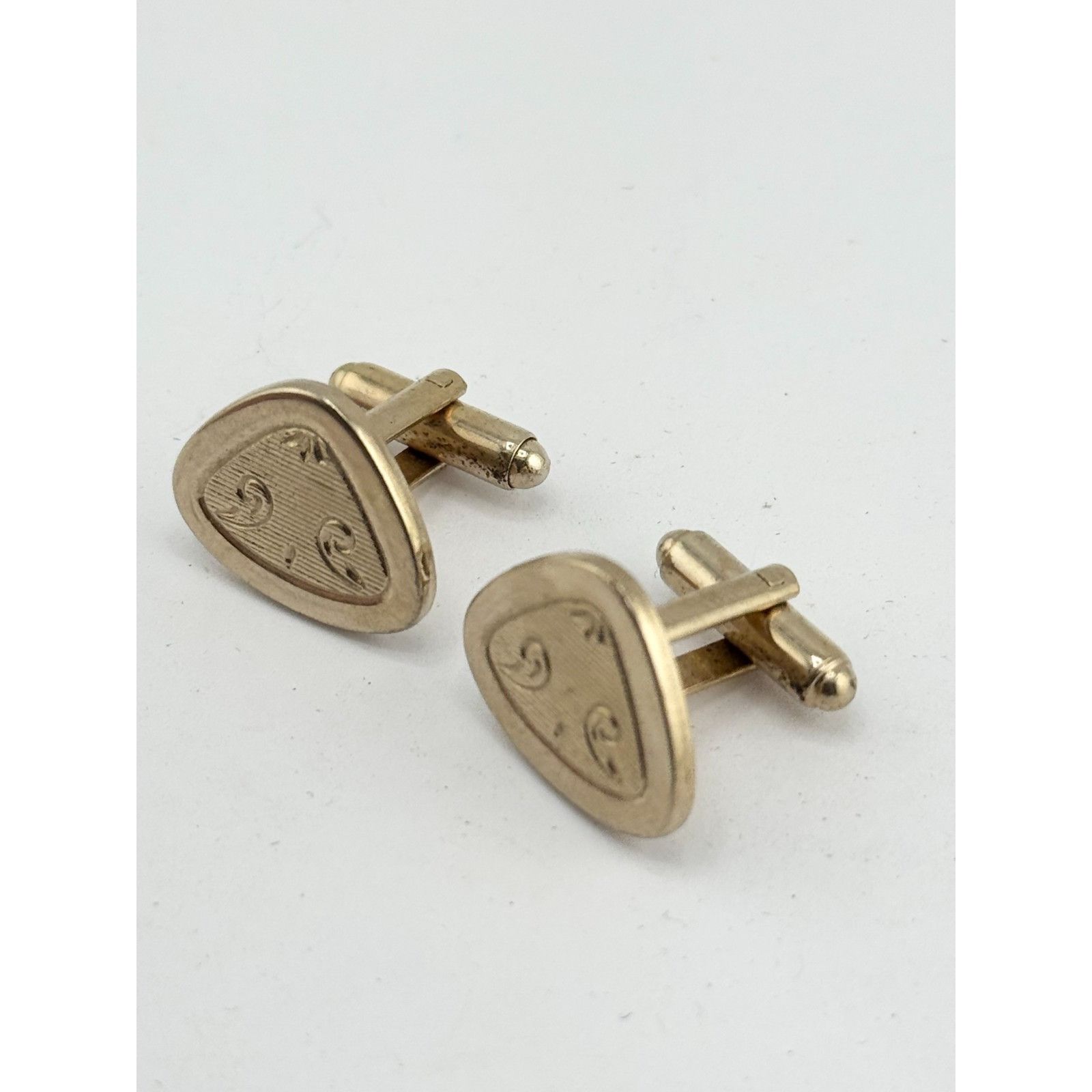 Vintage Vintage gold tone unisex cuff links Size ONE SIZE - 3 Thumbnail