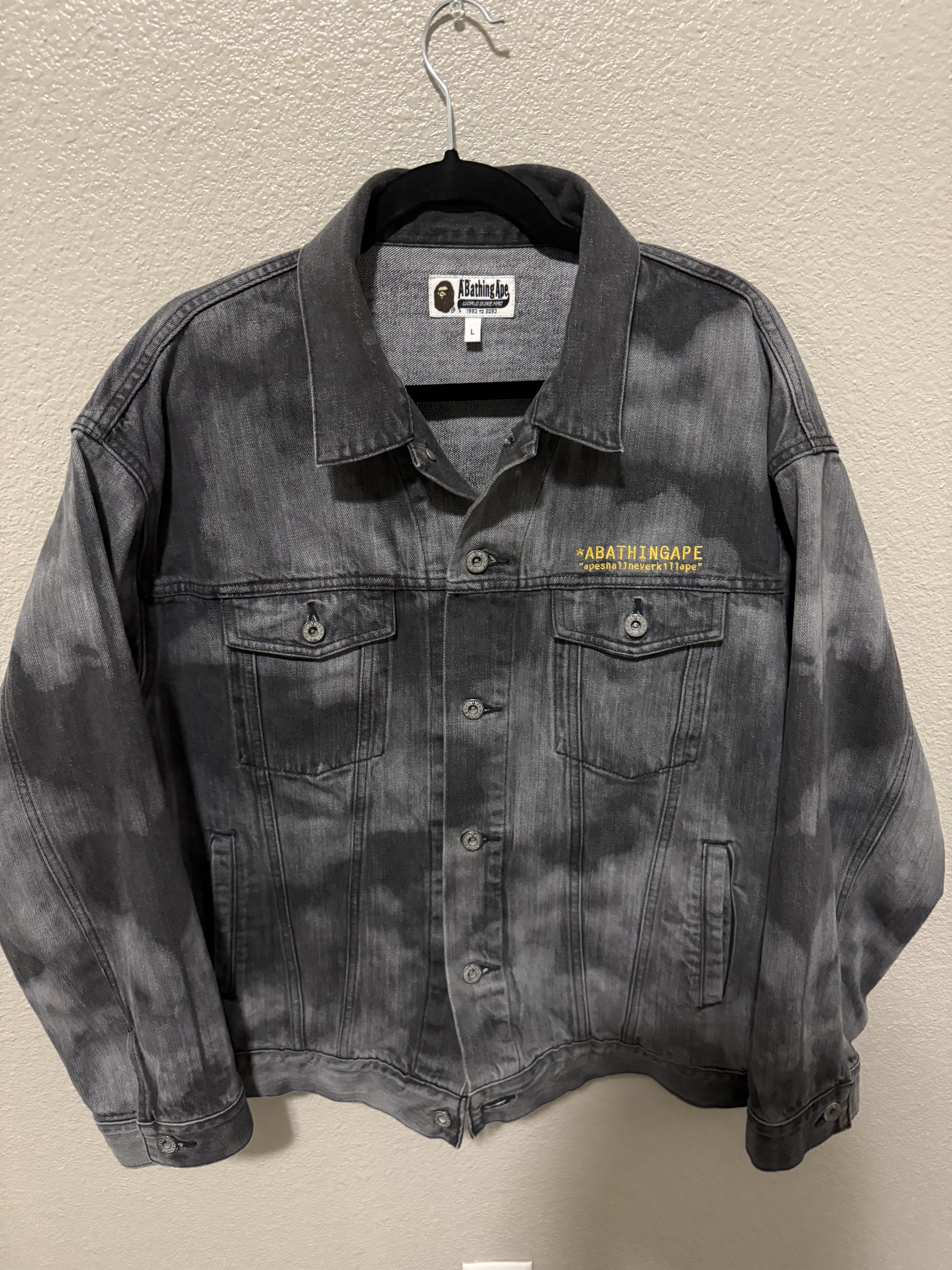 Bape Bape High Tone Bleach Denim Jacket Size US L / EU 52-54 / 3 - 1 Thumbnail