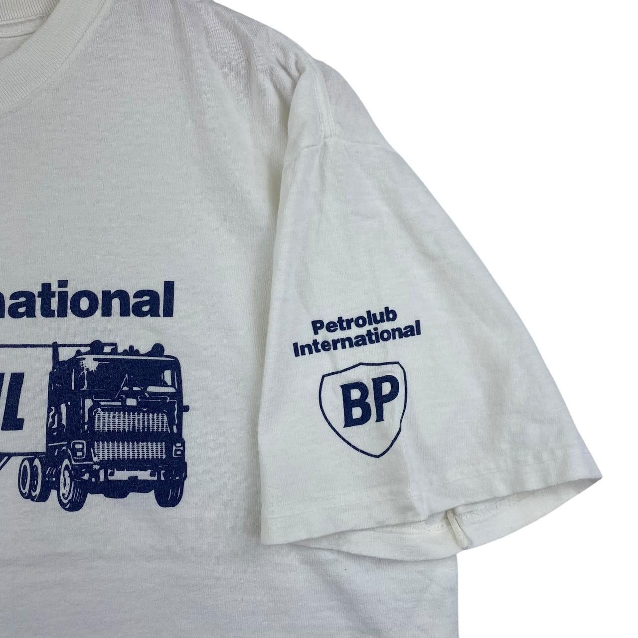 Vintage Vintage BP PETROLUB INTERNATIONAL Motor Oil Tee Shirt Top Size US M / EU 48-50 / 2 - 3 Thumbnail