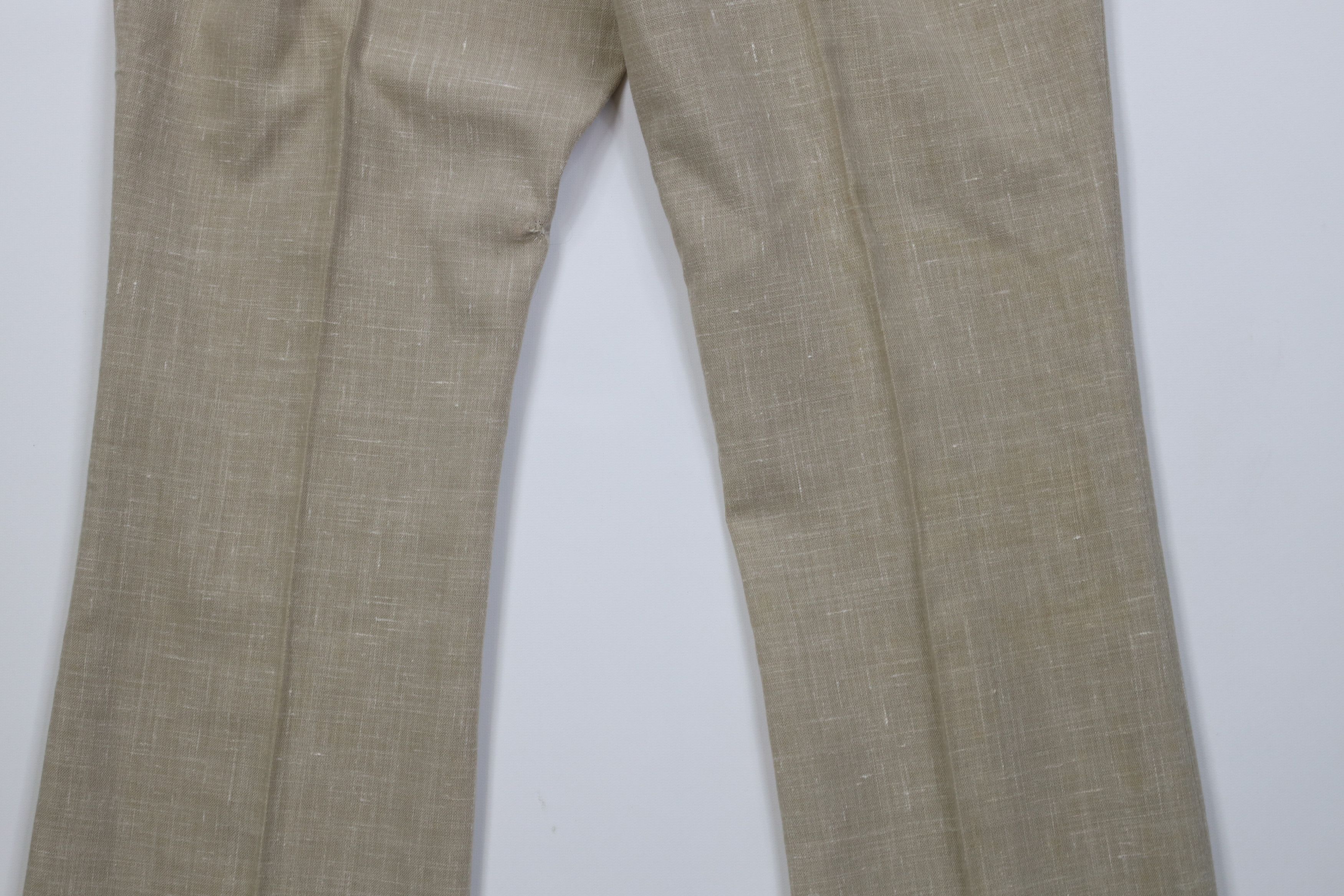 Vintage Vintage 70s Atomic Fleck Side Buckle Linen Wide Leg Pants Size US 34 / EU 50 - 12 Thumbnail