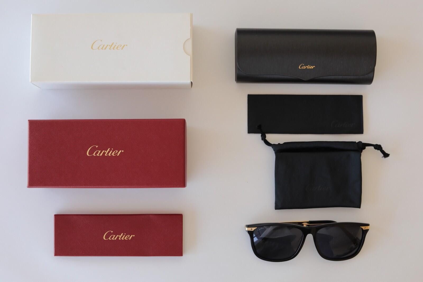 New Cartier sunglasses eyewear eyeglasses black CT0104SA 001 display picture 1