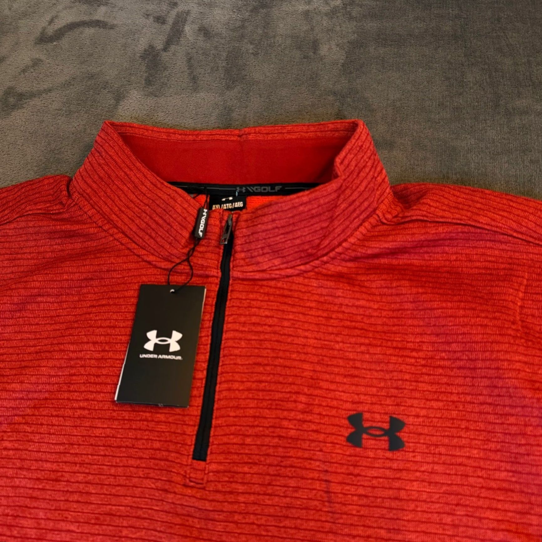 Under Armour Under Armour Storm Red Quarter Zip Sweater Fleece Golf Mens 4XL XXXXL NWT Size US XXL / EU 58 / 5 - 2 Thumbnail