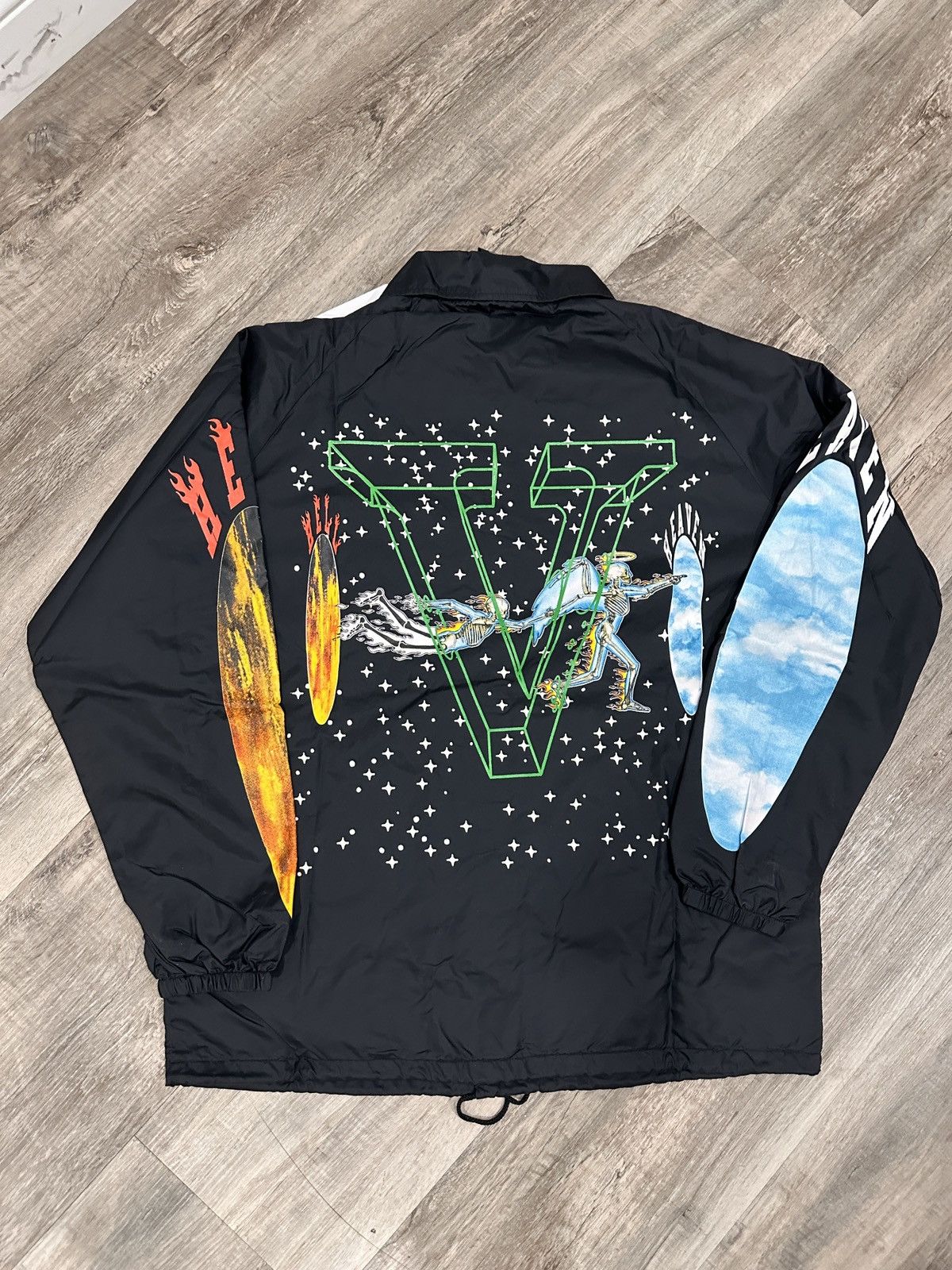 Saint Michael × Vlone Saint Michael x Vlone Coach Jacket Black Size US L / EU 52-54 / 3 - 2 Thumbnail