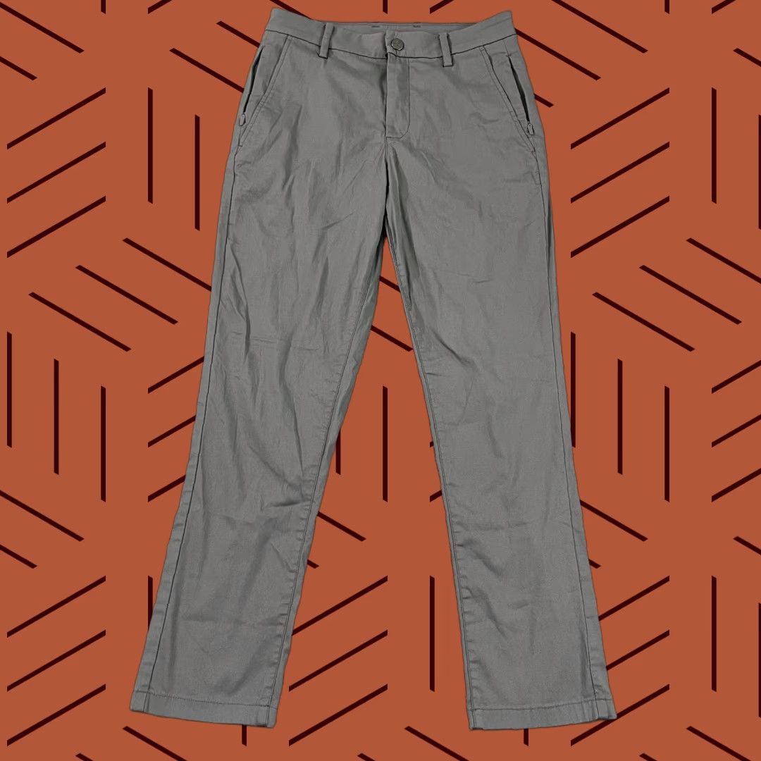 Vintage Bird Dogs Pants 28x28 Gray Chino Straight Lined Performance Golf Stretch Mens Size US 28 / EU 44 - 1 Thumbnail