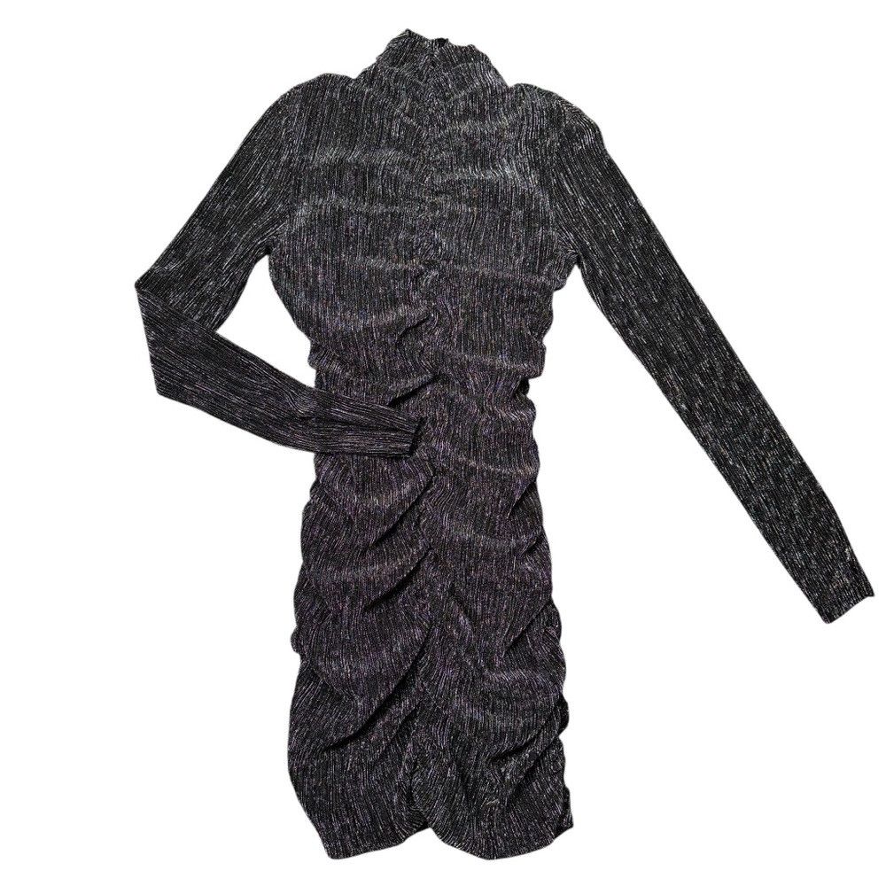 Zara New Zara Draped Shiny Mini Dress Size M Size M / US 6-8 / IT 42-44 - 6 Thumbnail