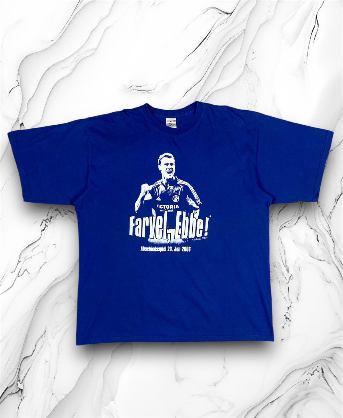 Vintage Vintage FC Schalke Victoria Ebbe Sand Abschiedsspiel 2006 Size US XXL / EU 58 / 5 - 1 Thumbnail