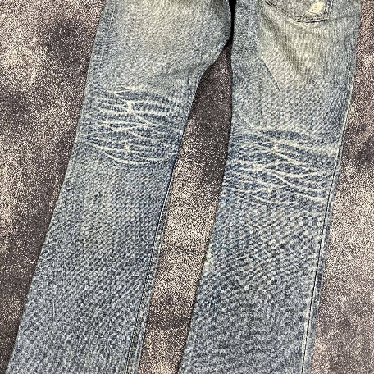 Vintage Y2K Diesel distressed flare denim pants Size US 33 - 5 Thumbnail