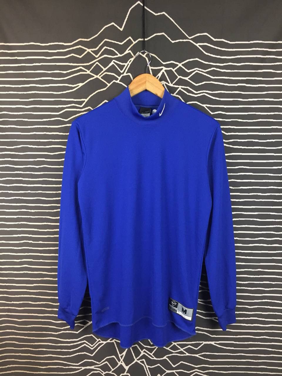 Nike Nike Baseball Dri-FIT UV Mock Neck Base Layer Tee Size US M / EU 48-50 / 2 - 2 Thumbnail