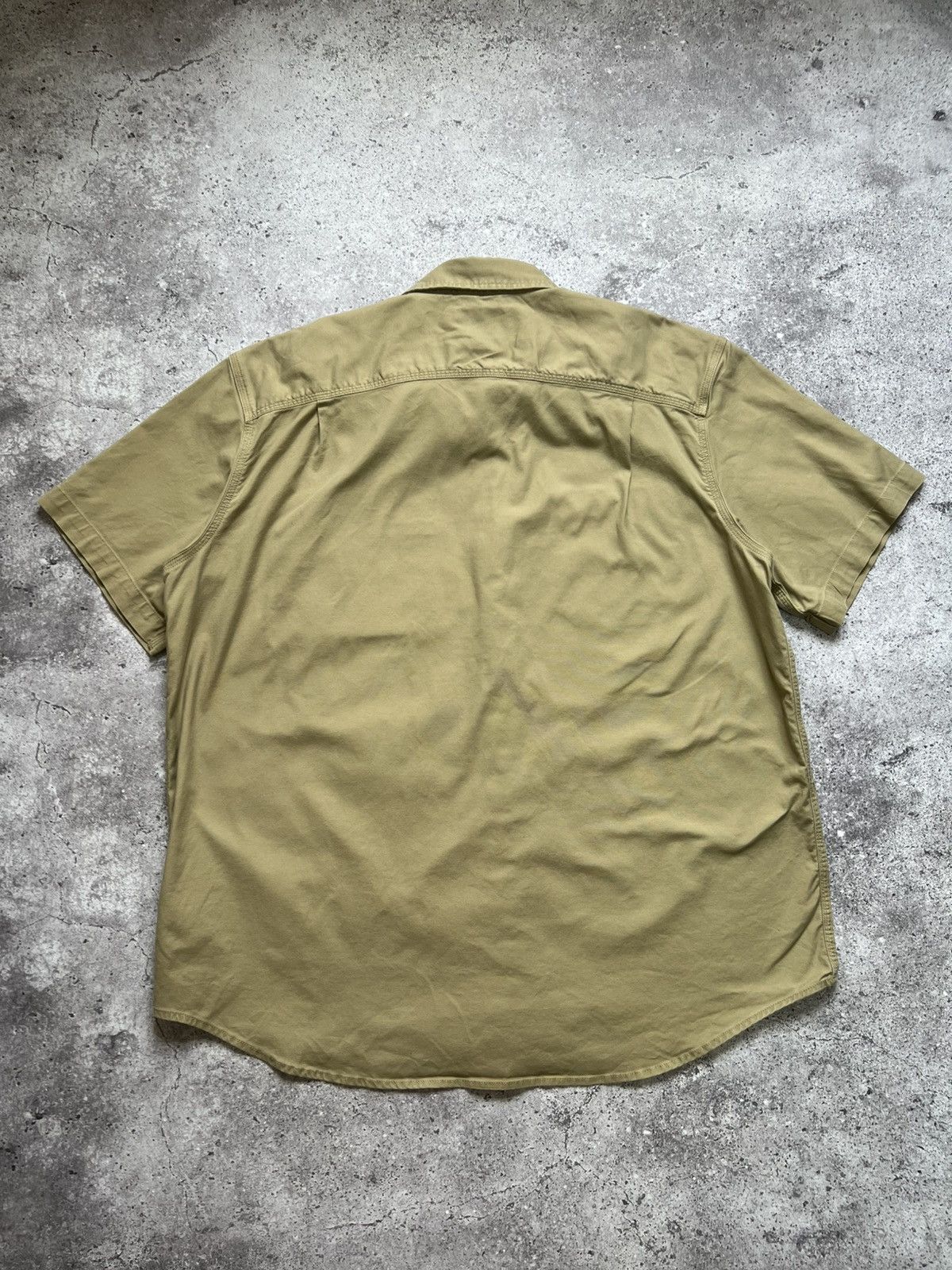 Carhartt × Vintage Vintage Carhartt Work Shirt Short Sleeve Beige Mens Size US XXL / EU 58 / 5 - 10 Thumbnail