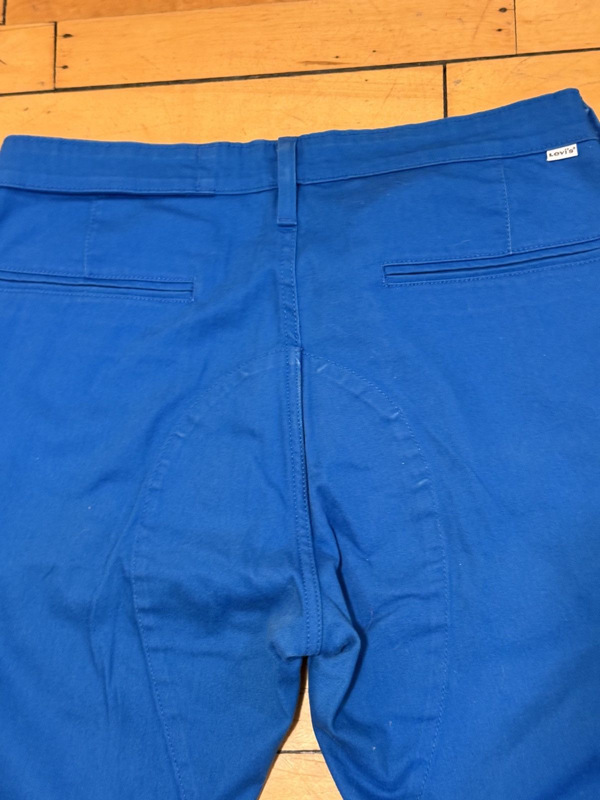 Levi's Levis Blue Casual Flat Front Slim Fit Pants Size 36 Size US 36 / EU 52 - 3 Thumbnail