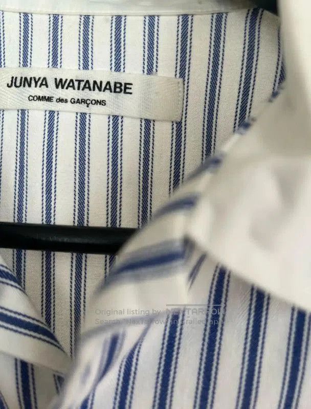 Junya Watanabe Junya Watanabe Striped Short Sleeve Shirt . Size S / US 4 / IT 40 - 3 Thumbnail