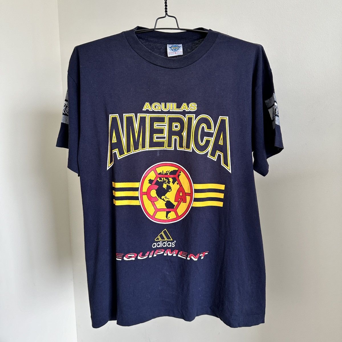 Vintage Vintage Adidas Club America AOP T-Shirt Size XL Size US XL / EU 56 / 4 - 4 Thumbnail
