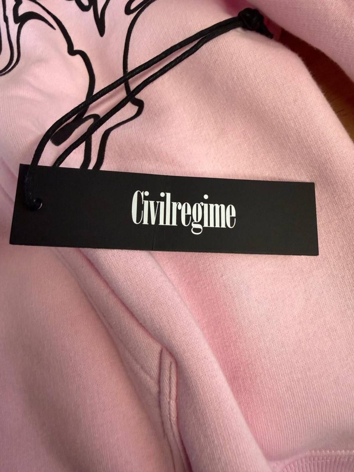Civil Regime Civil Regime Pink Full Zip Hoodie Streetwear Graphic XXL Size US XXL / EU 58 / 5 - 3 Thumbnail